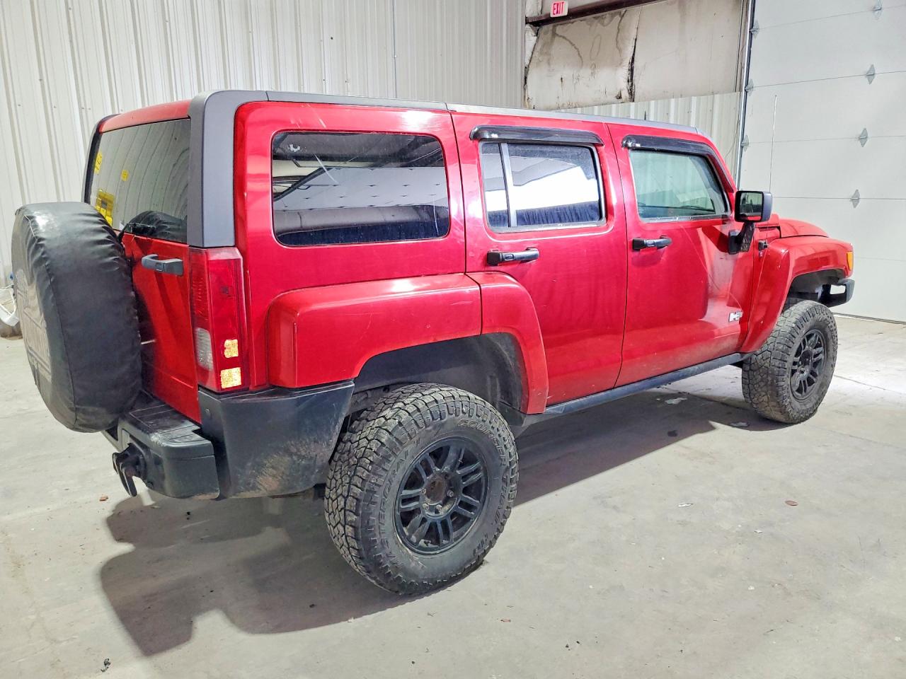 2007 Hummer H3 Red vin: 5GTDN13E178140935