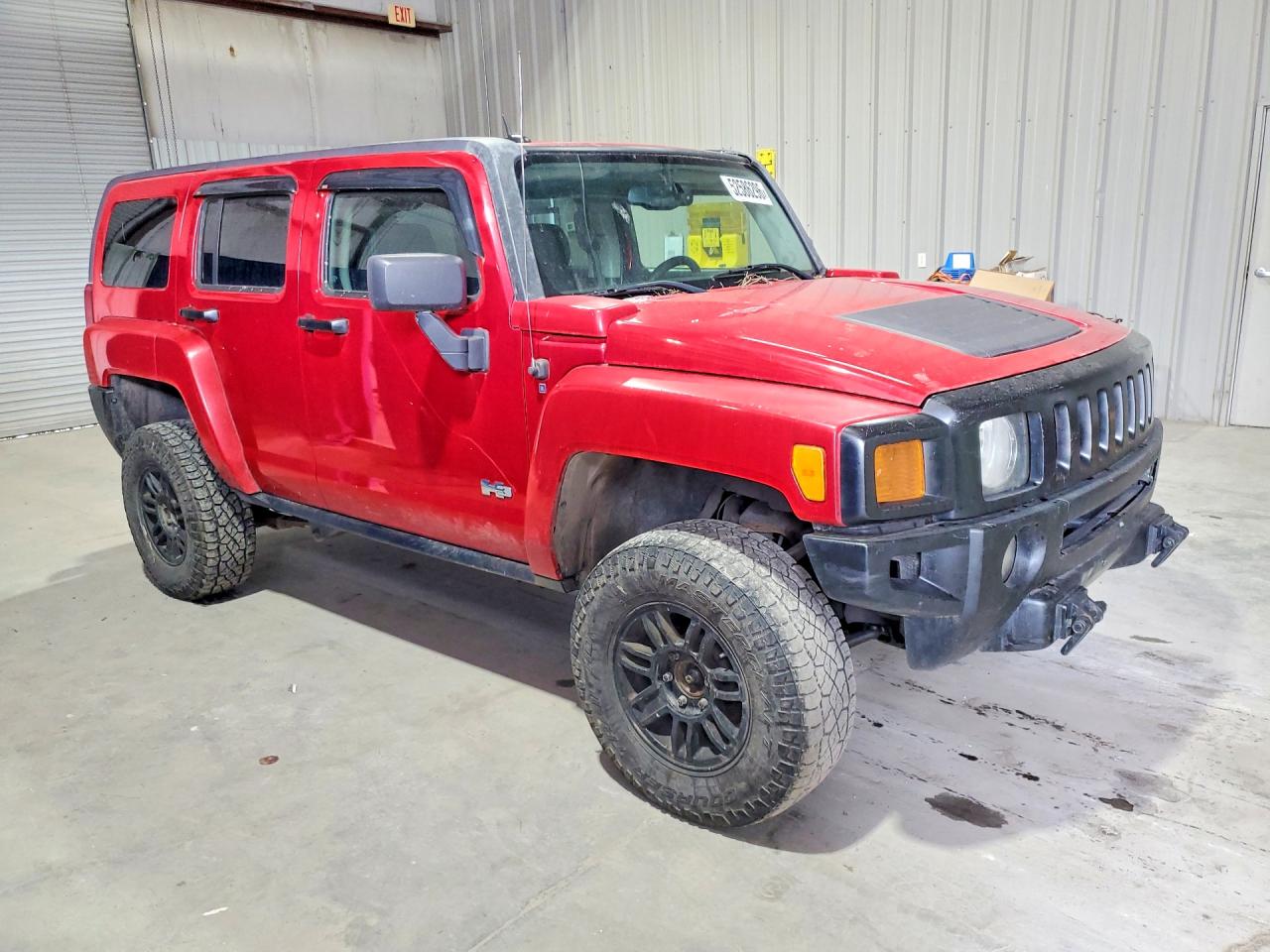 2007 Hummer H3 Red vin: 5GTDN13E178140935
