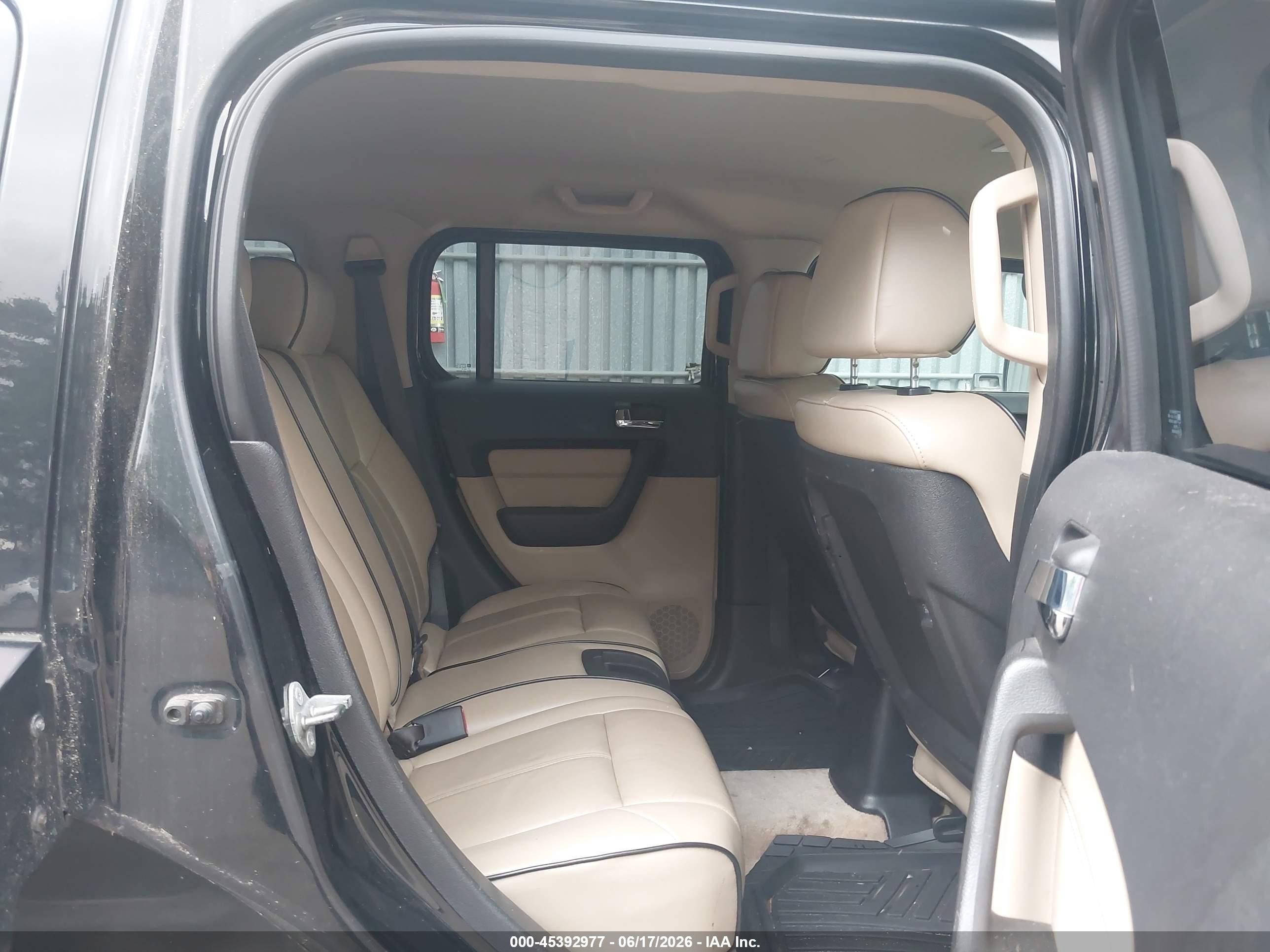2007 Hummer H3 Suv Black vin: 5GTDN13E178175832