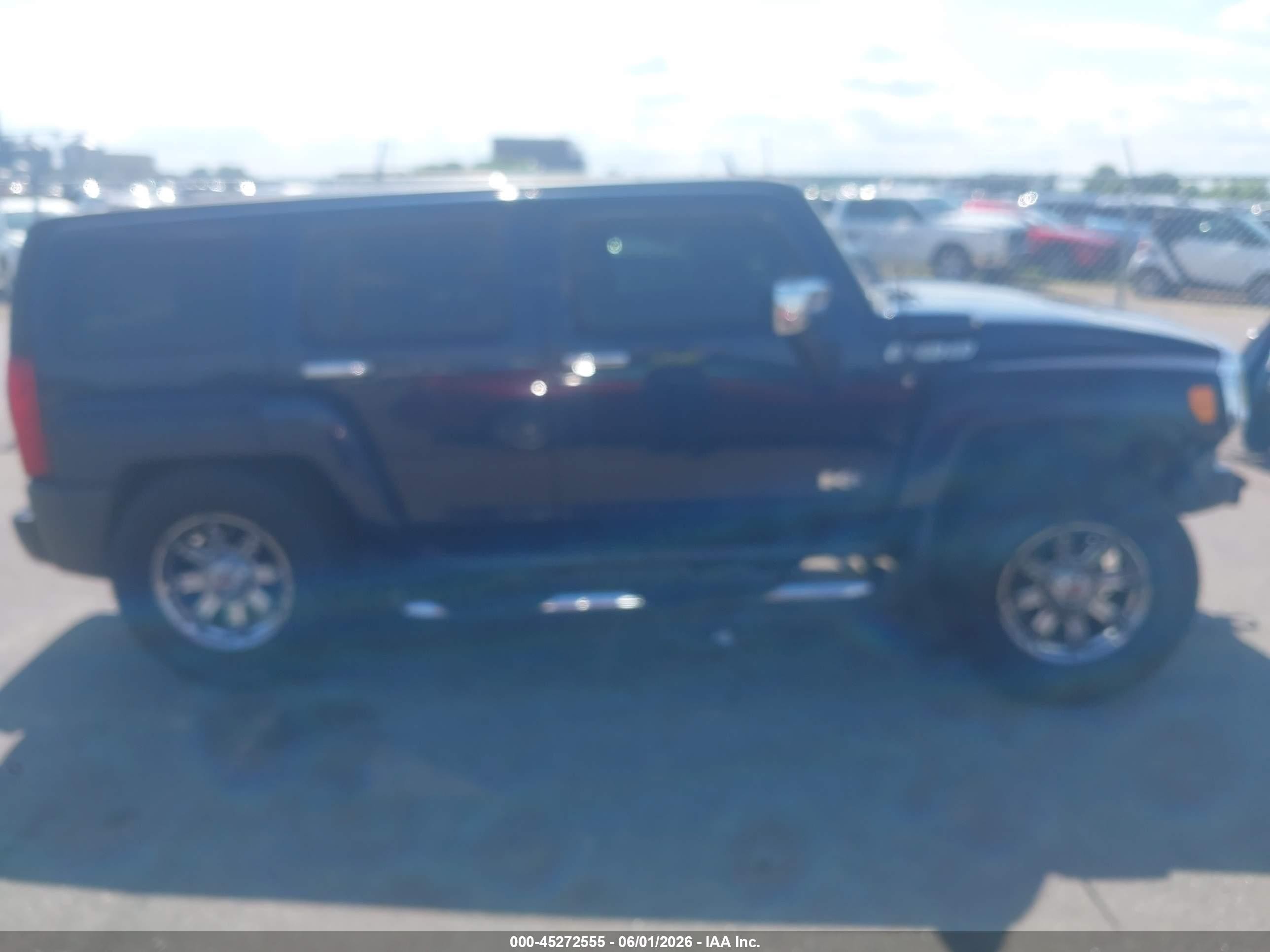 2007 Hummer H3 Suv   Blue vin: 5GTDN13E178197233