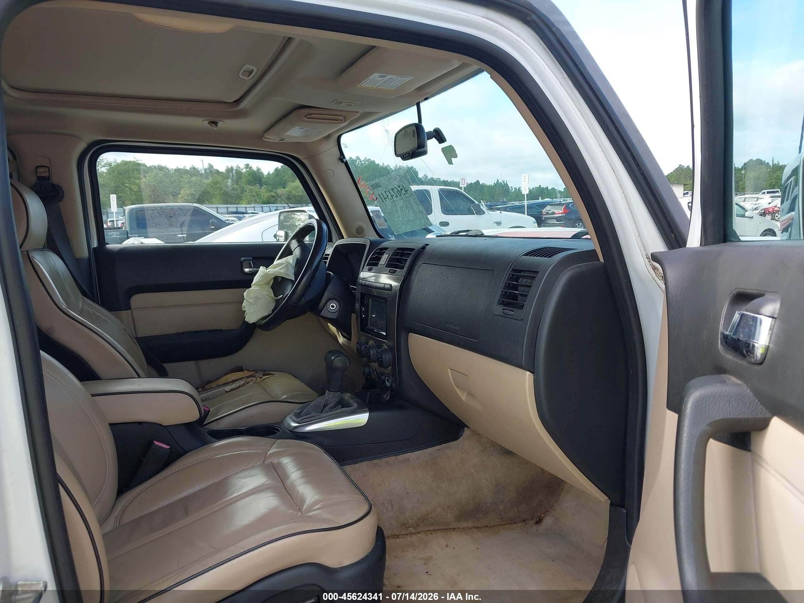2007 Hummer H3 Suv   Белый vin: 5GTDN13E278122735