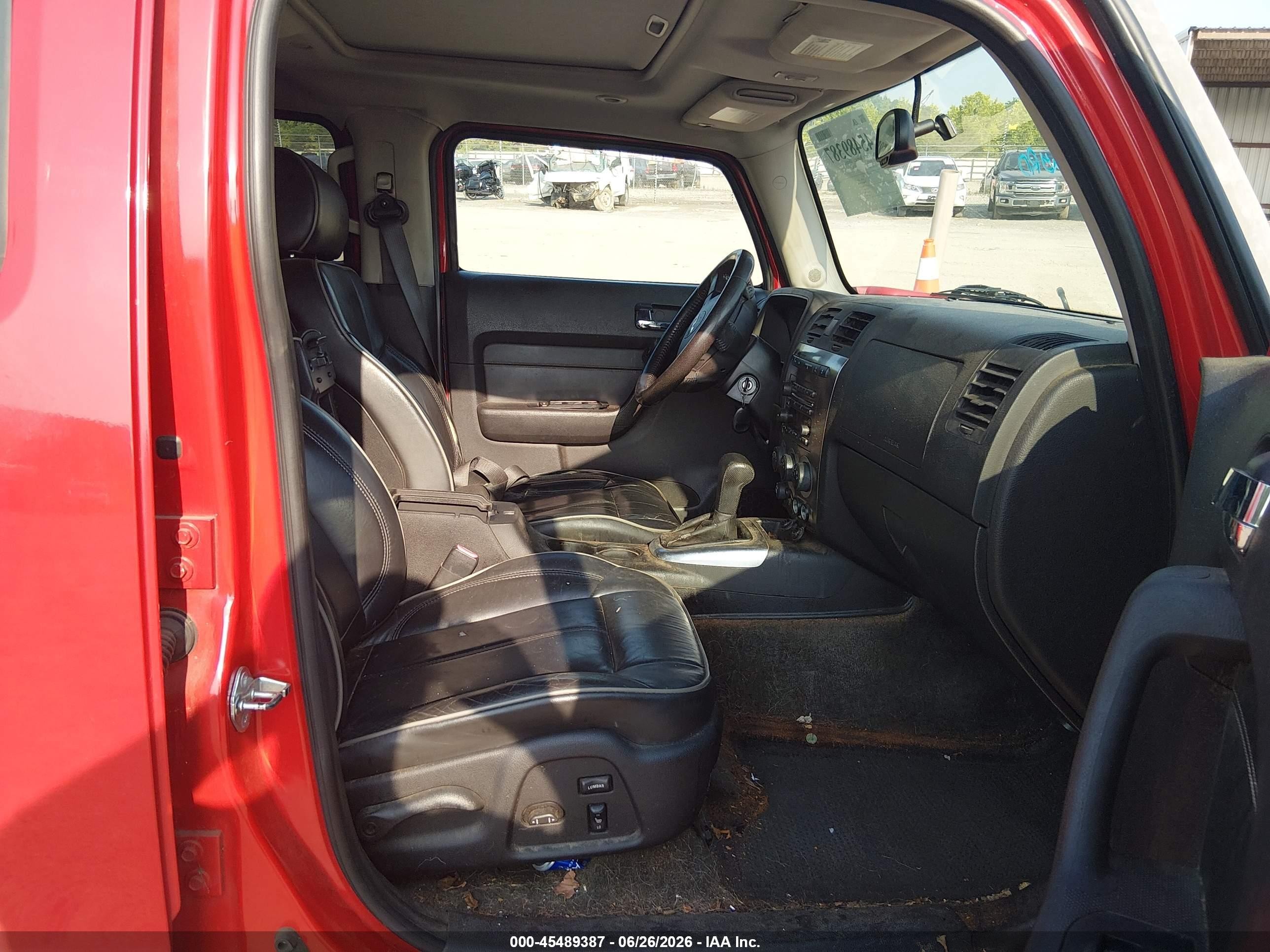 2007 Hummer H3 Suv   Red vin: 5GTDN13E378167389