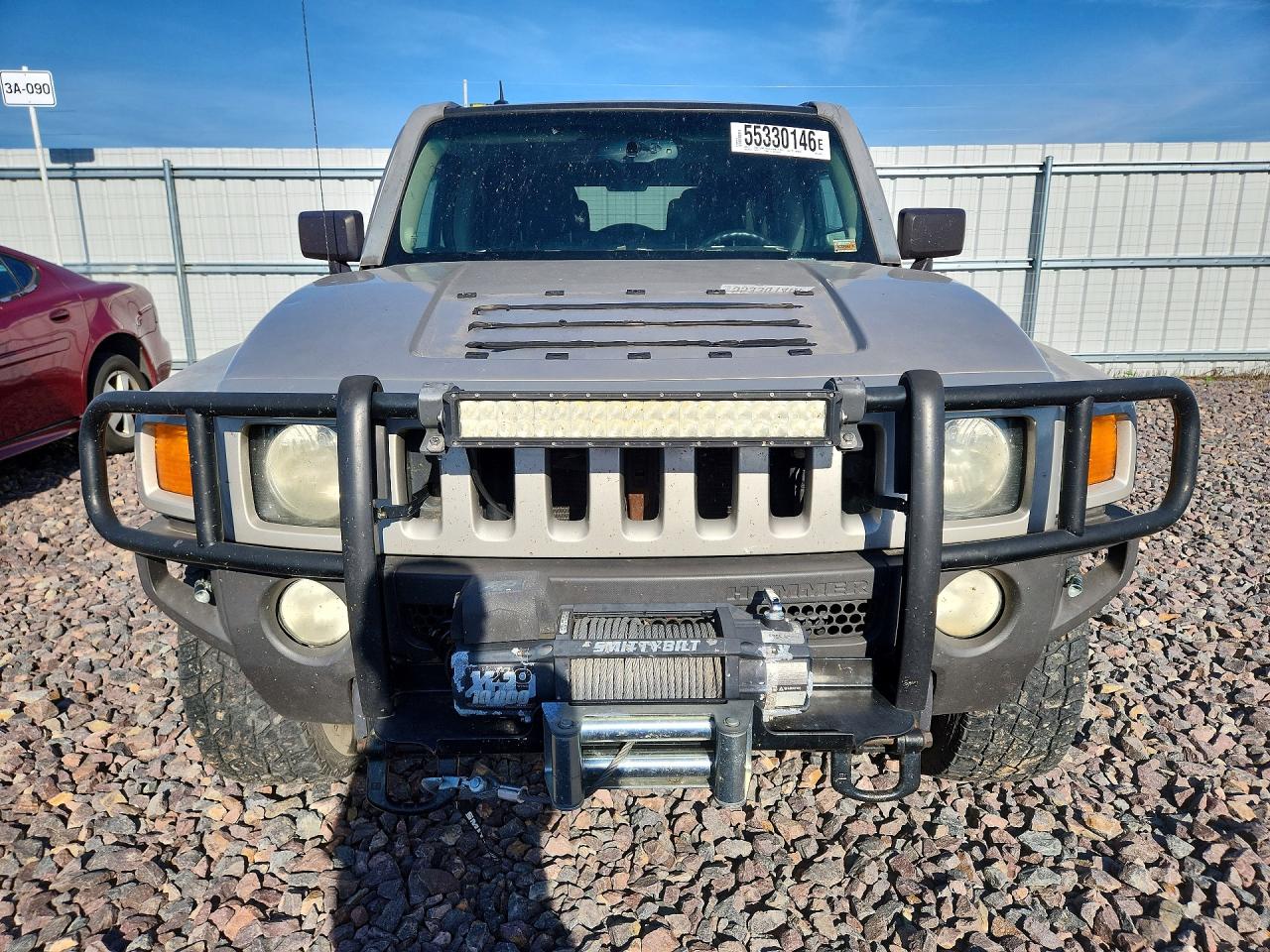 2007 Hummer H3 Silver vin: 5GTDN13E378252622