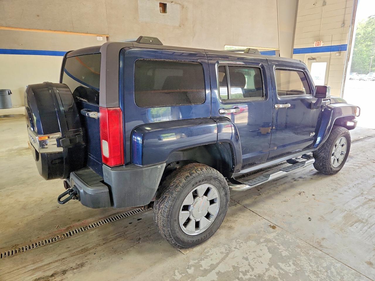 2007 Hummer H3 Синий vin: 5GTDN13E478109551