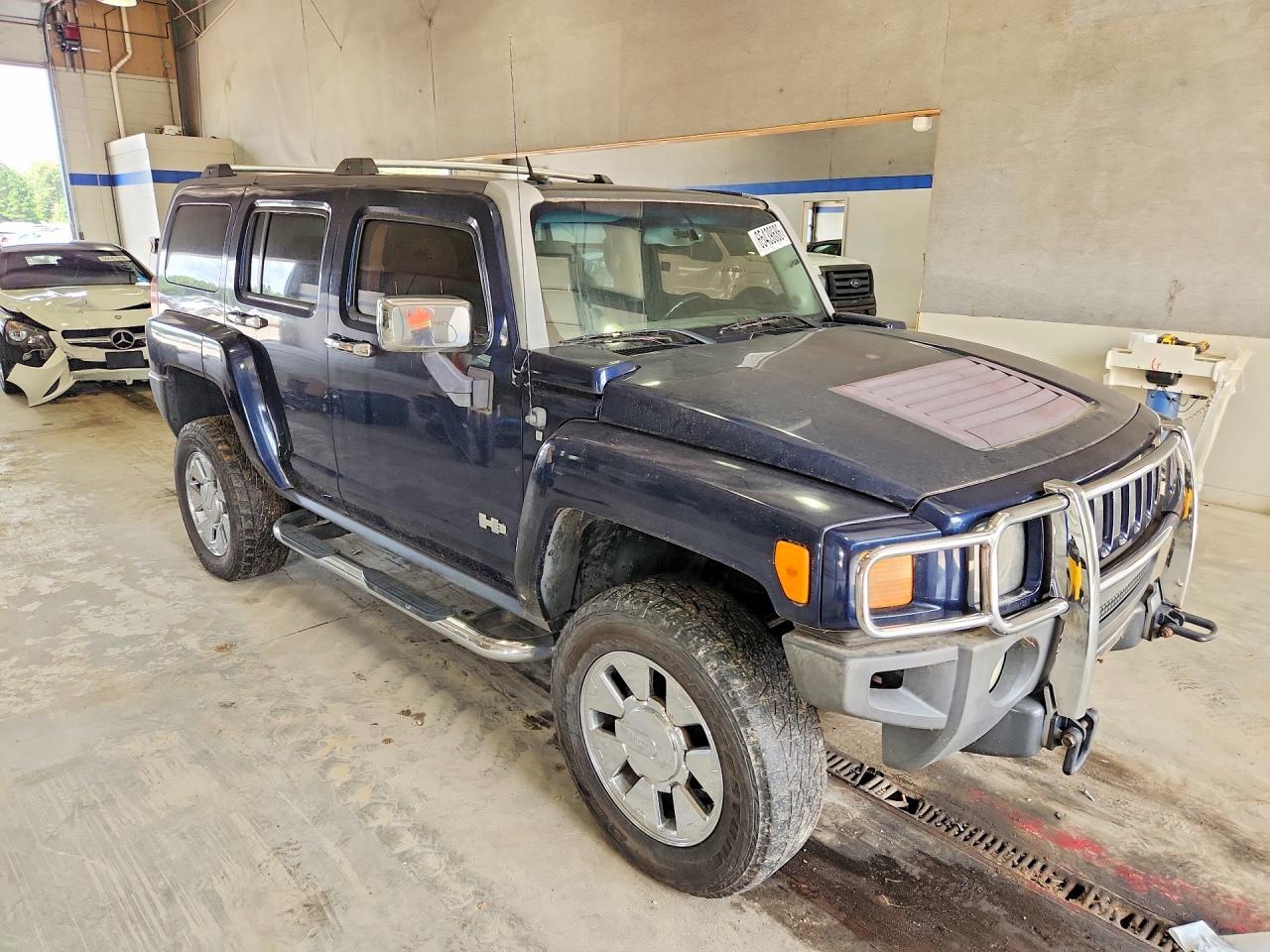 2007 Hummer H3 Синий vin: 5GTDN13E478109551