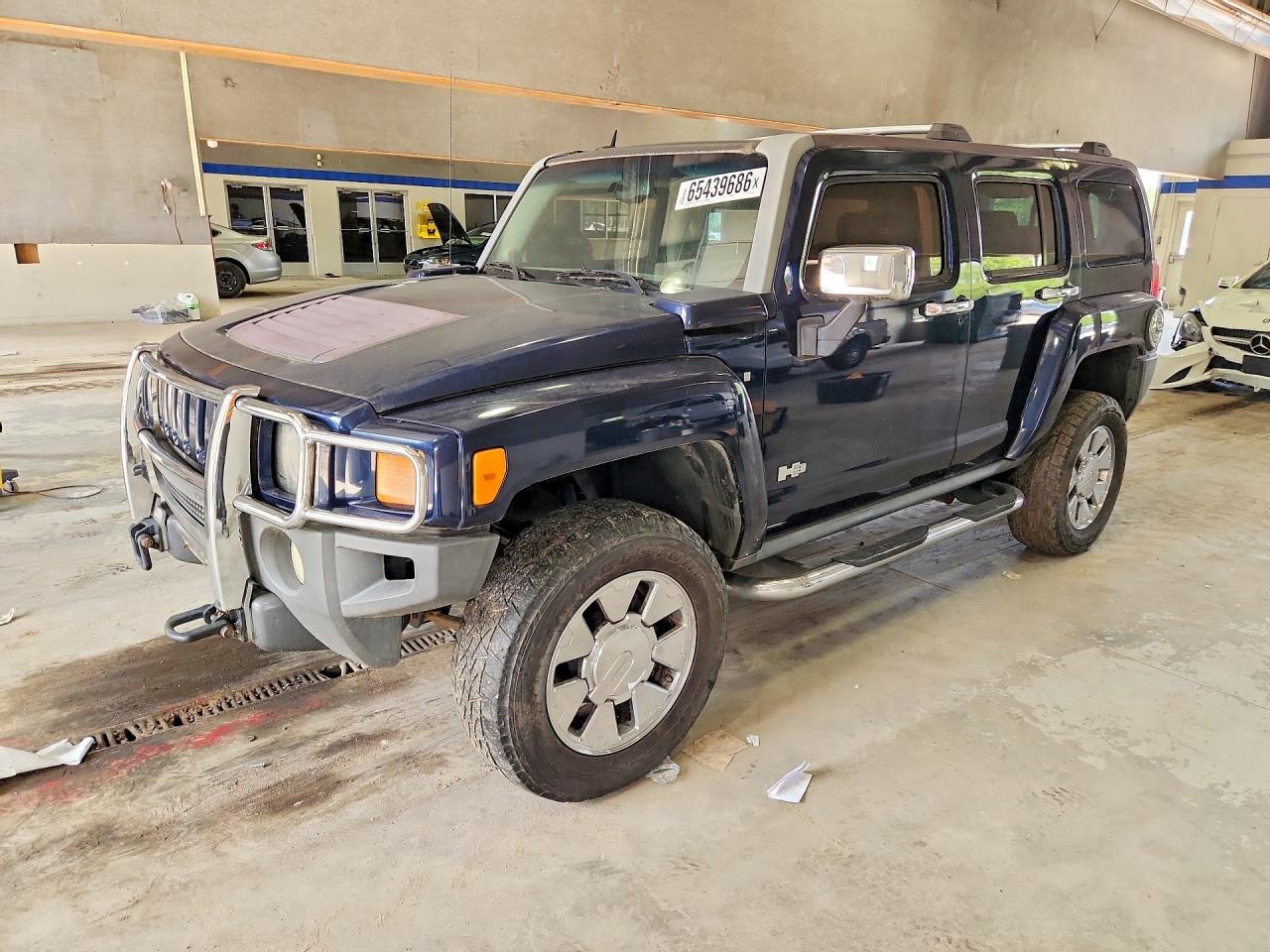 2007 Hummer H3 Blue vin: 5GTDN13E478109551
