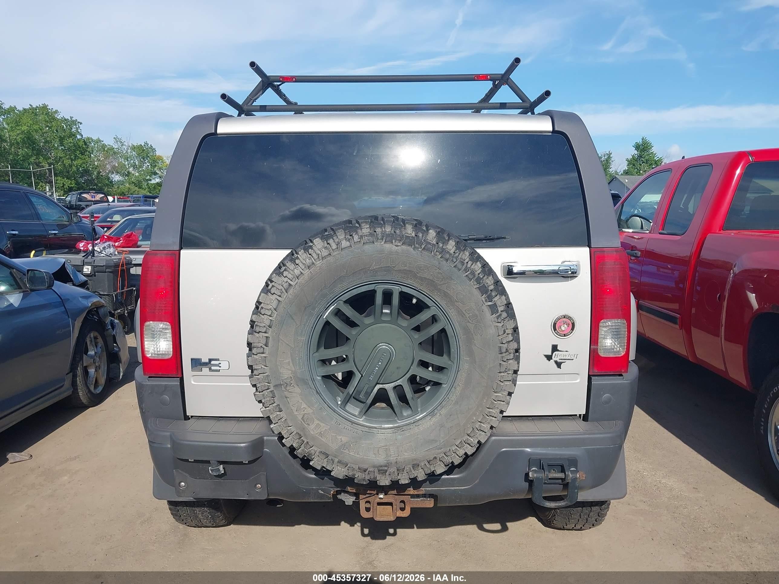 2007 Hummer H3 Suv Brown vin: 5GTDN13E478197131