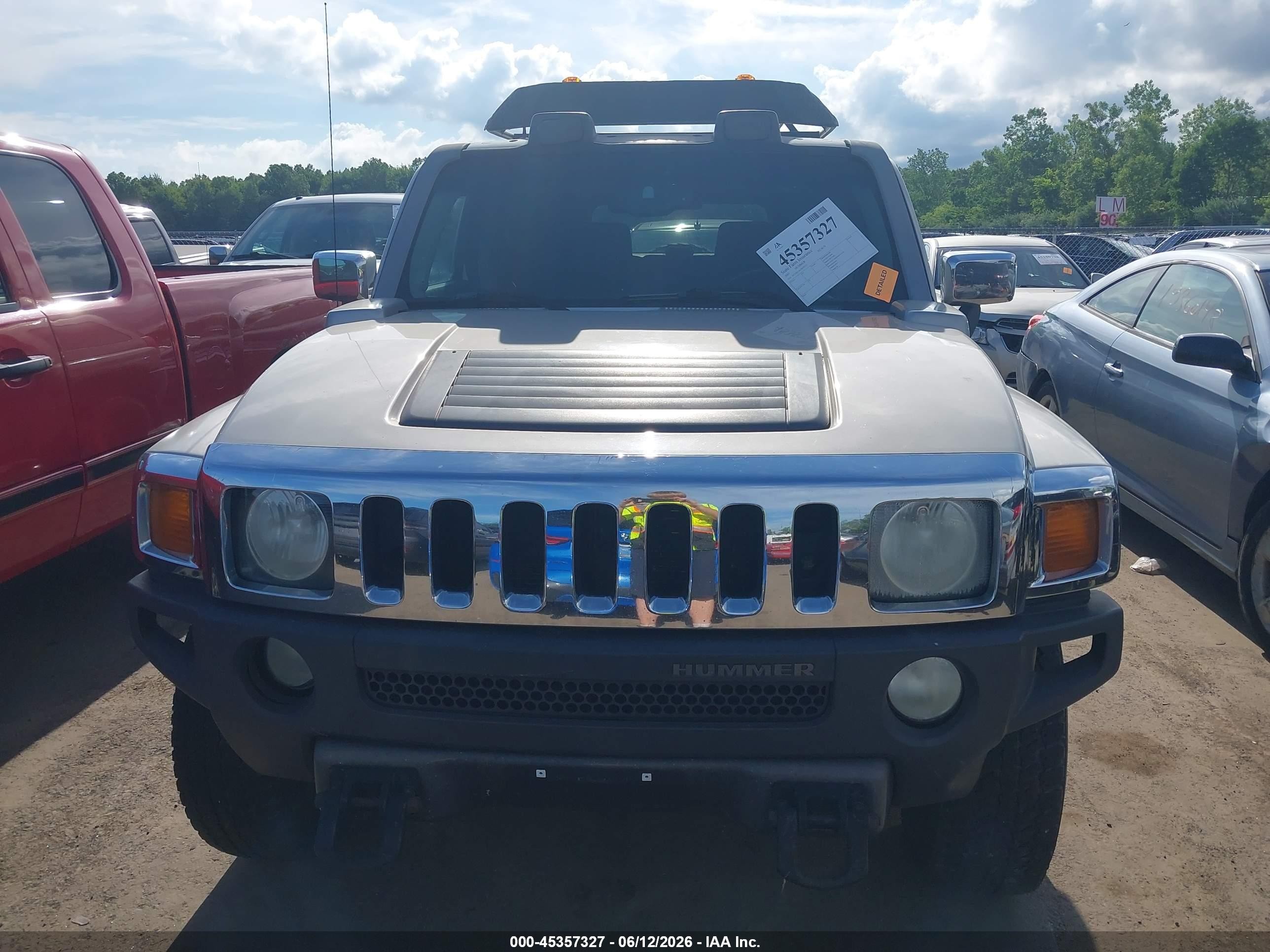 2007 Hummer H3 Suv Brown vin: 5GTDN13E478197131