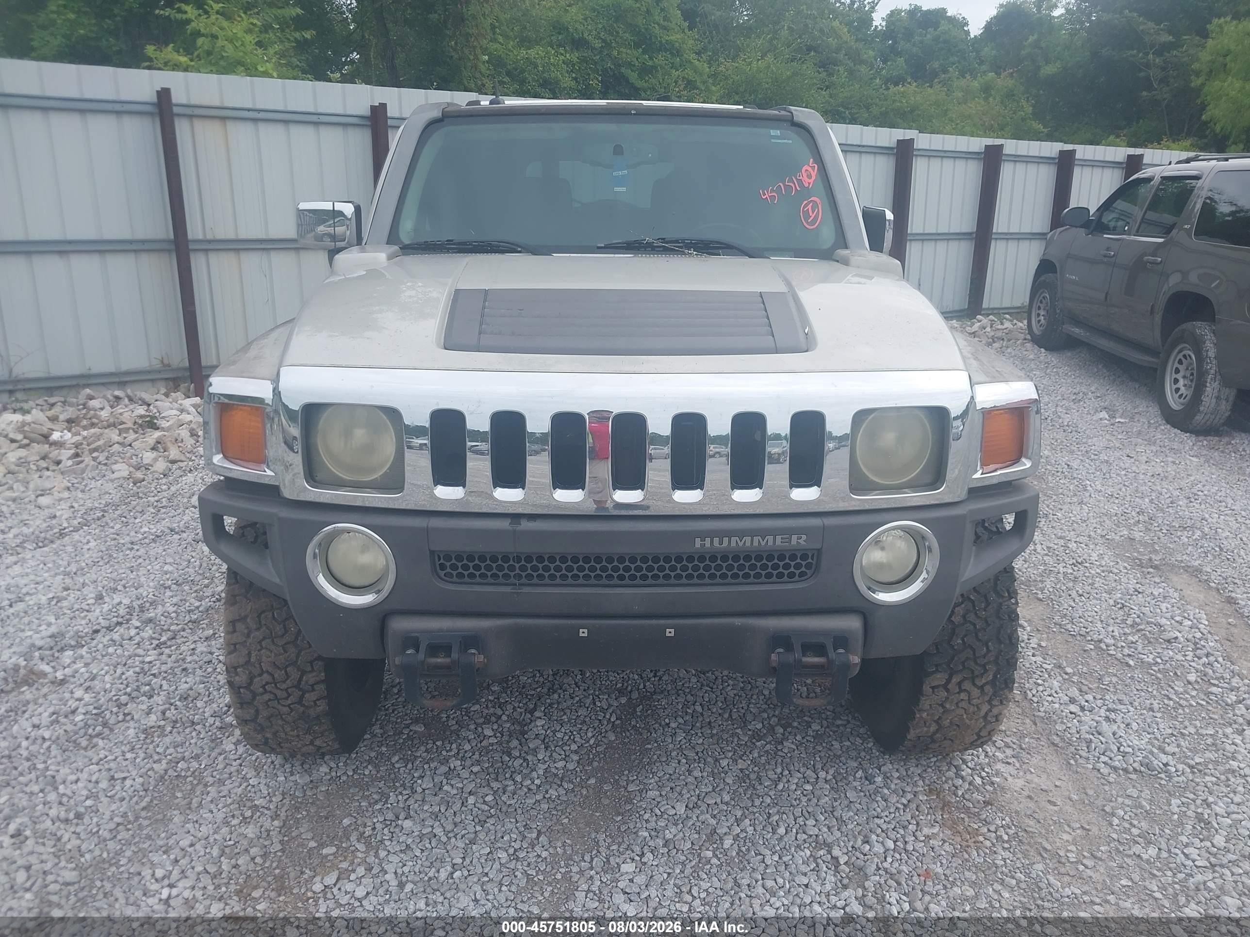 2007 Hummer H3 Suv   Beige vin: 5GTDN13E478217393