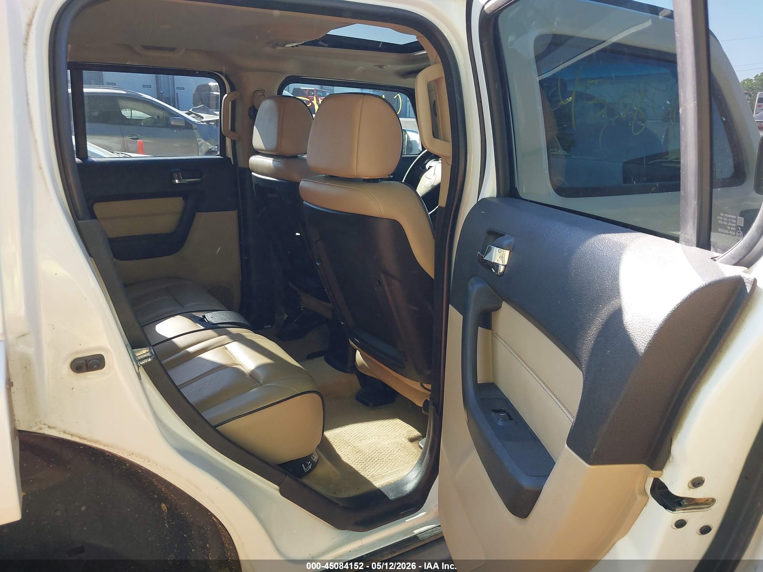 2007 Hummer H3 Suv   White vin: 5GTDN13E578118002