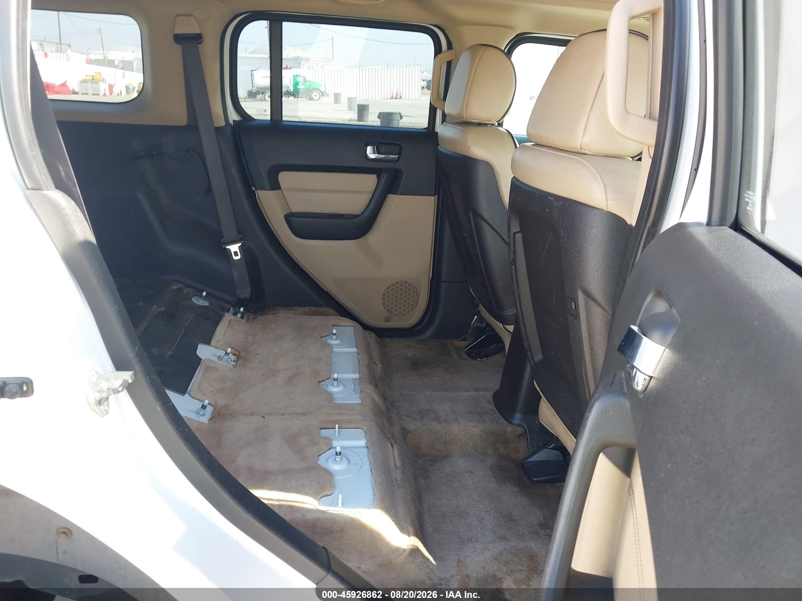 2007 Hummer H3 Suv White vin: 5GTDN13E578159729