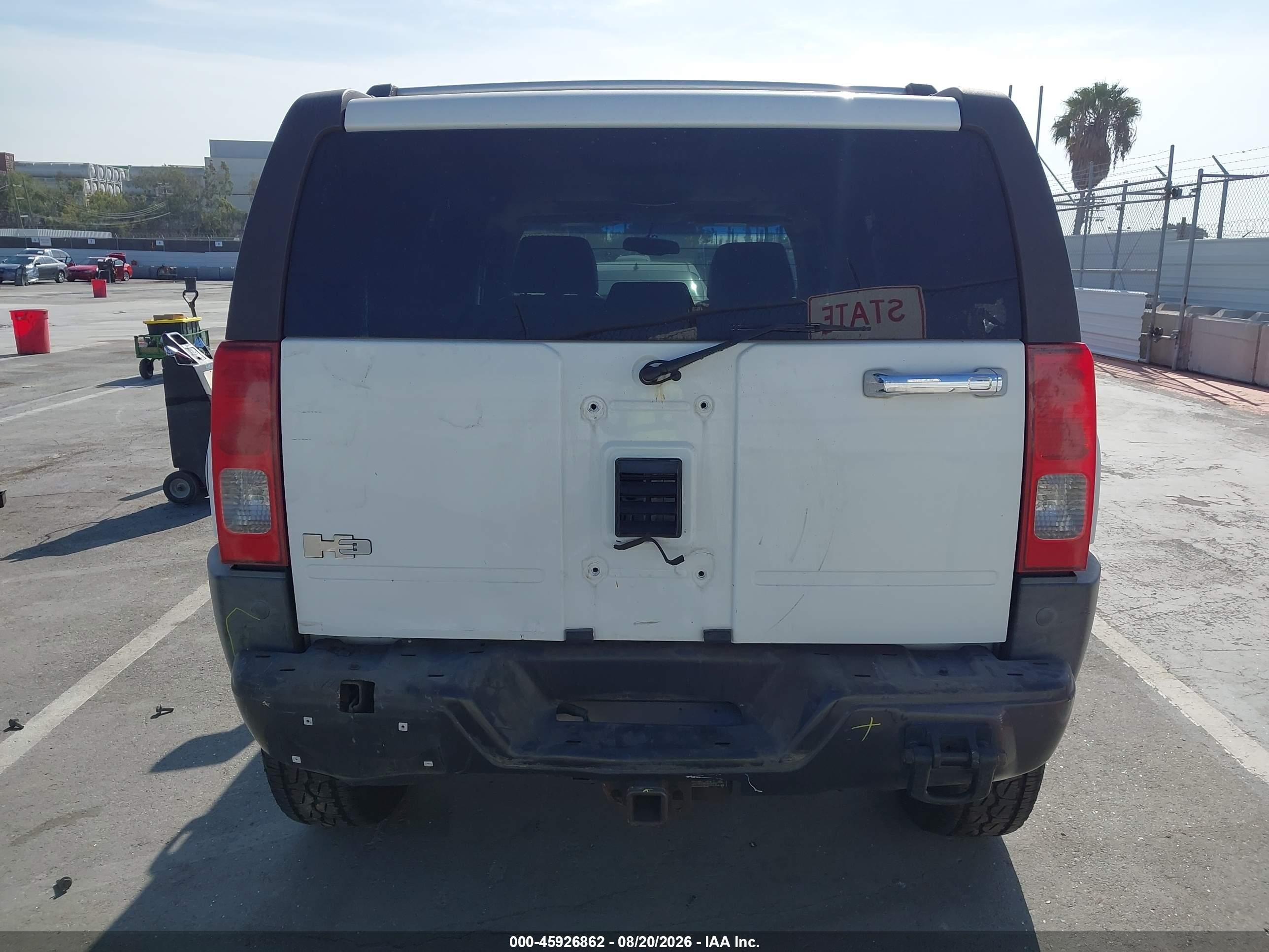 2007 Hummer H3 Suv White vin: 5GTDN13E578159729