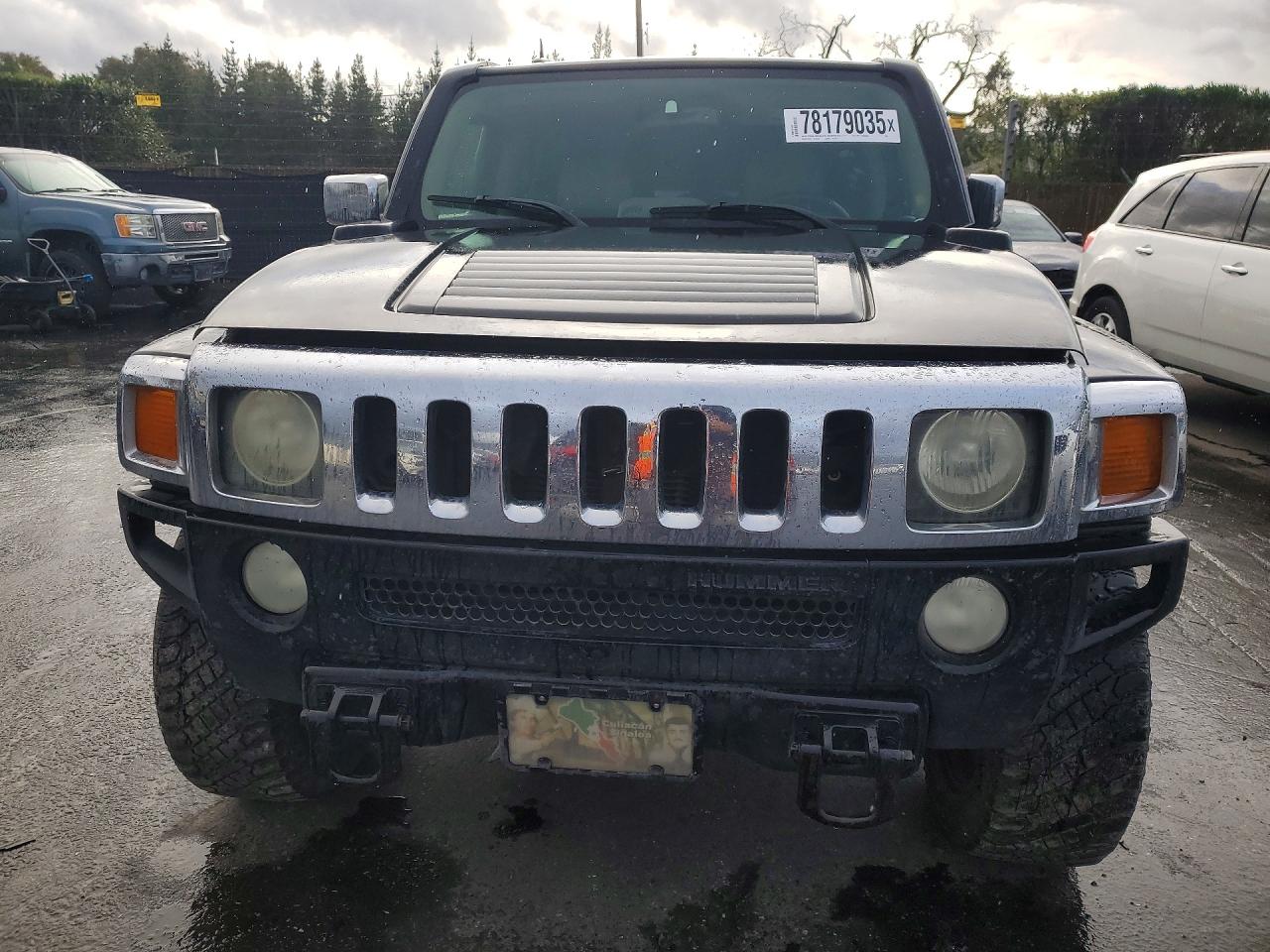 2007 Hummer H3 Black vin: 5GTDN13E578164431