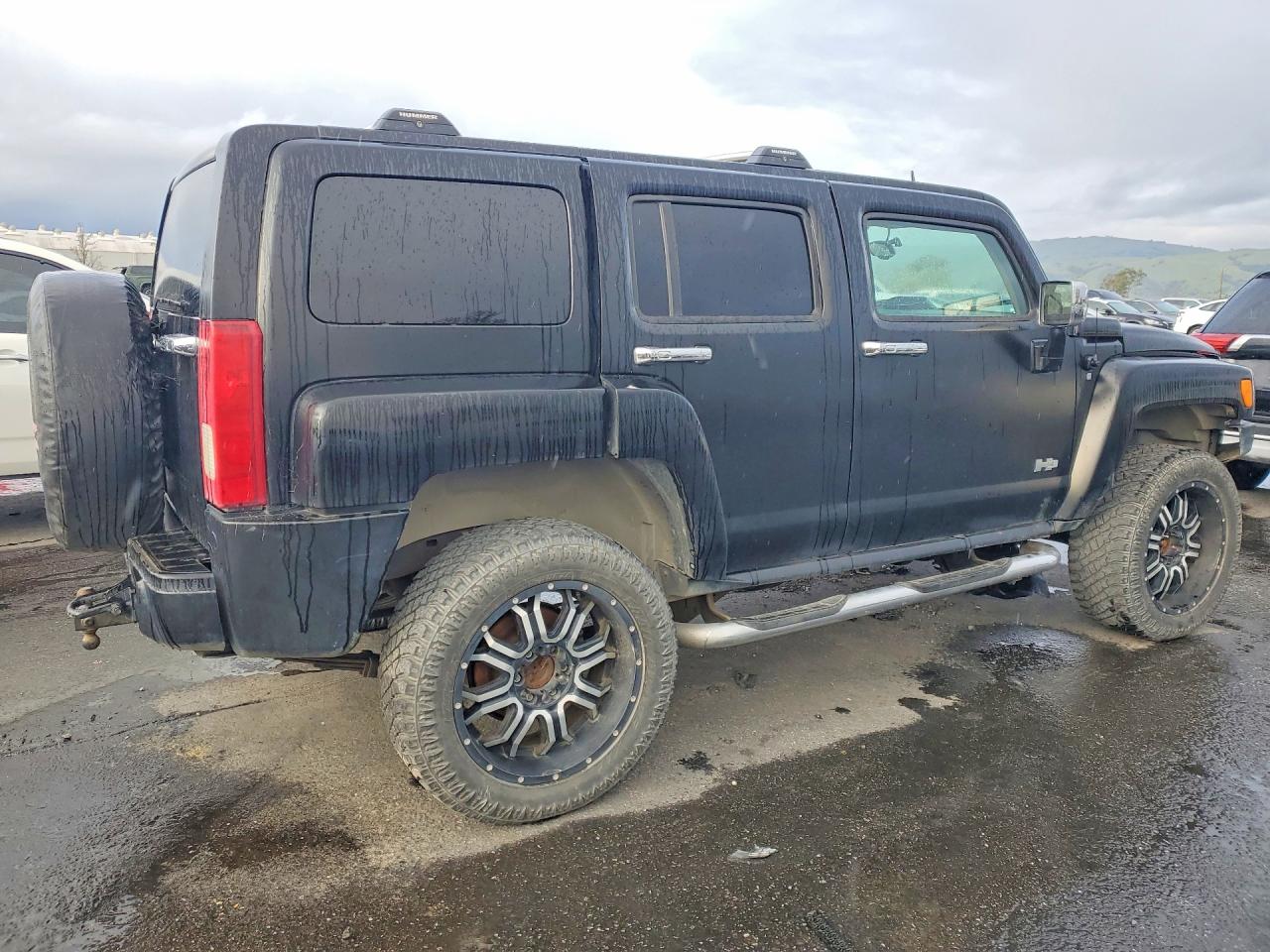 2007 Hummer H3 Black vin: 5GTDN13E578164431