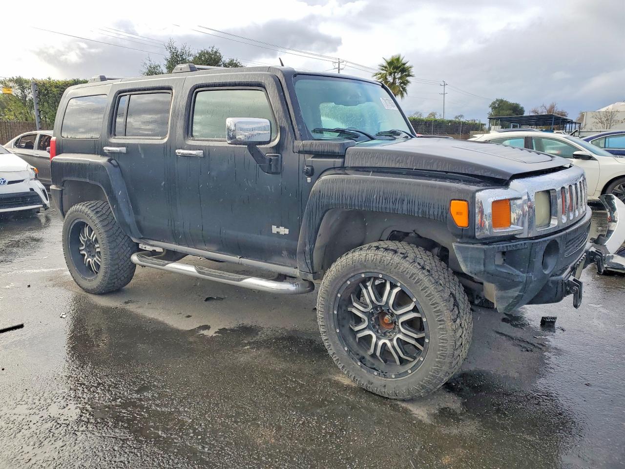 2007 Hummer H3 Black vin: 5GTDN13E578164431