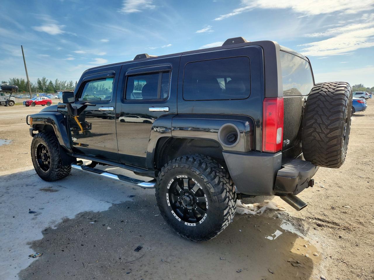 2007 Hummer H3 Black vin: 5GTDN13E578183433