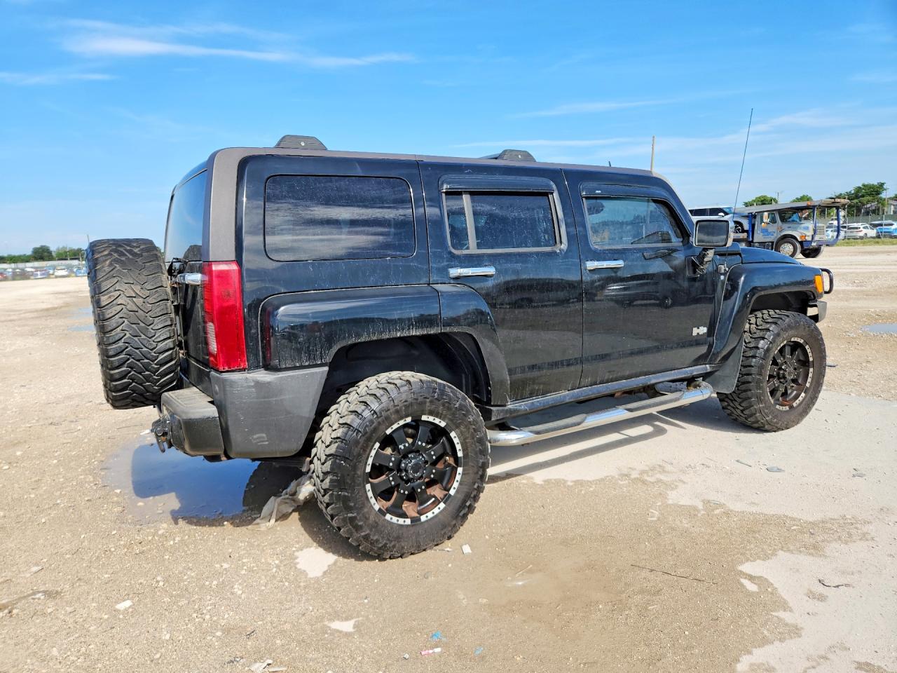 2007 Hummer H3 Black vin: 5GTDN13E578183433