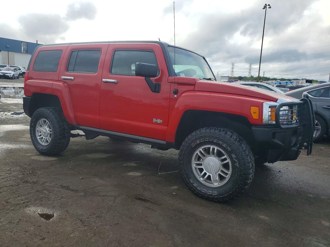 2007 Hummer H3 Red vin: 5GTDN13E678105873