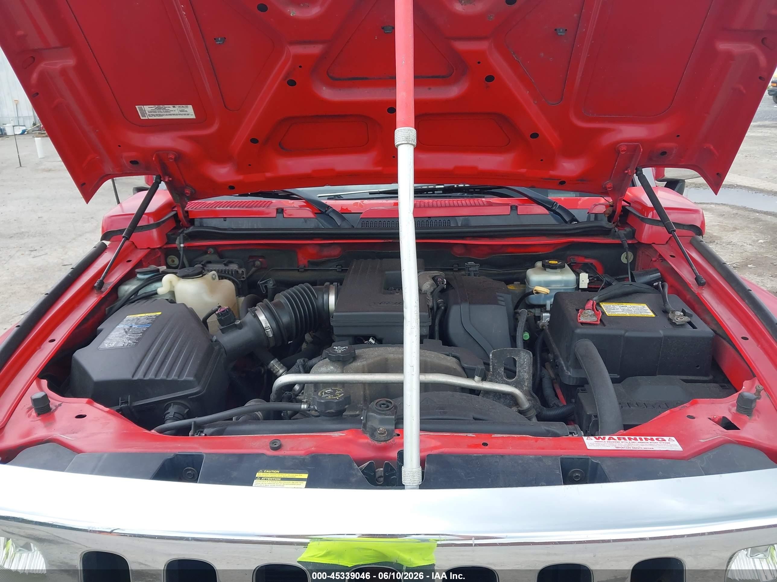 2007 Hummer H3 Suv Red vin: 5GTDN13E678112466