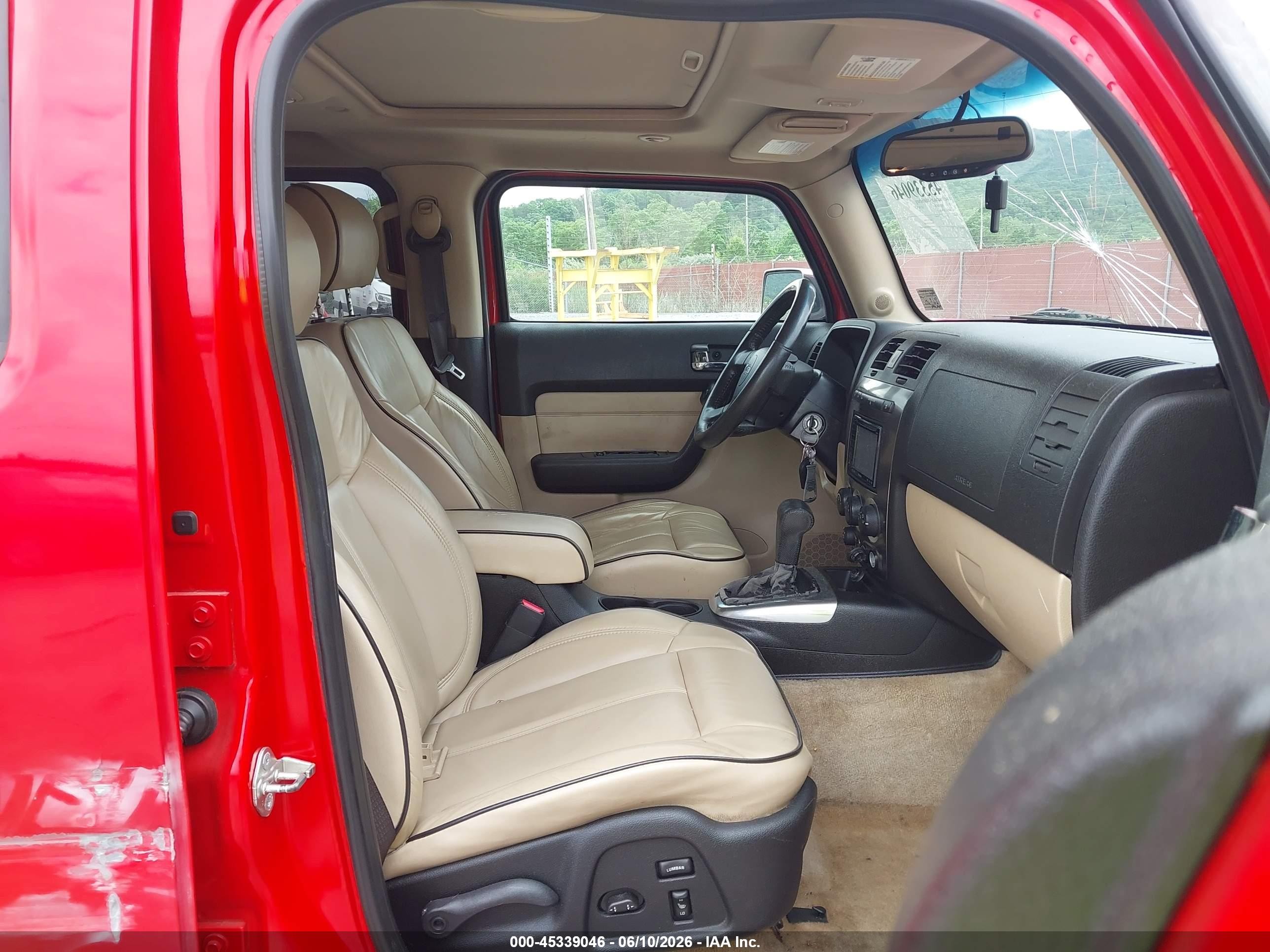 2007 Hummer H3 Suv Red vin: 5GTDN13E678112466