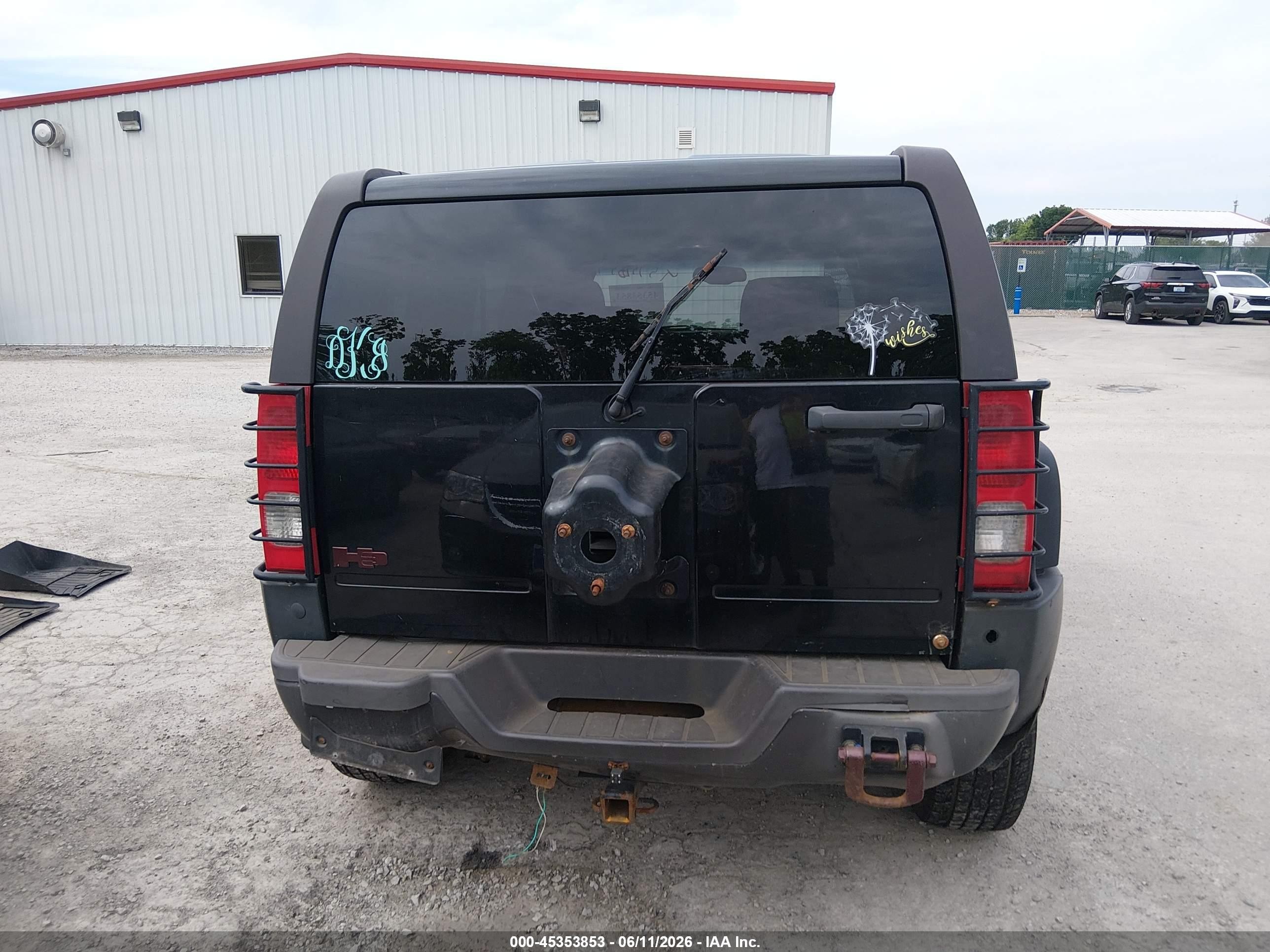 2007 Hummer H3 Suv   Black vin: 5GTDN13E678150702
