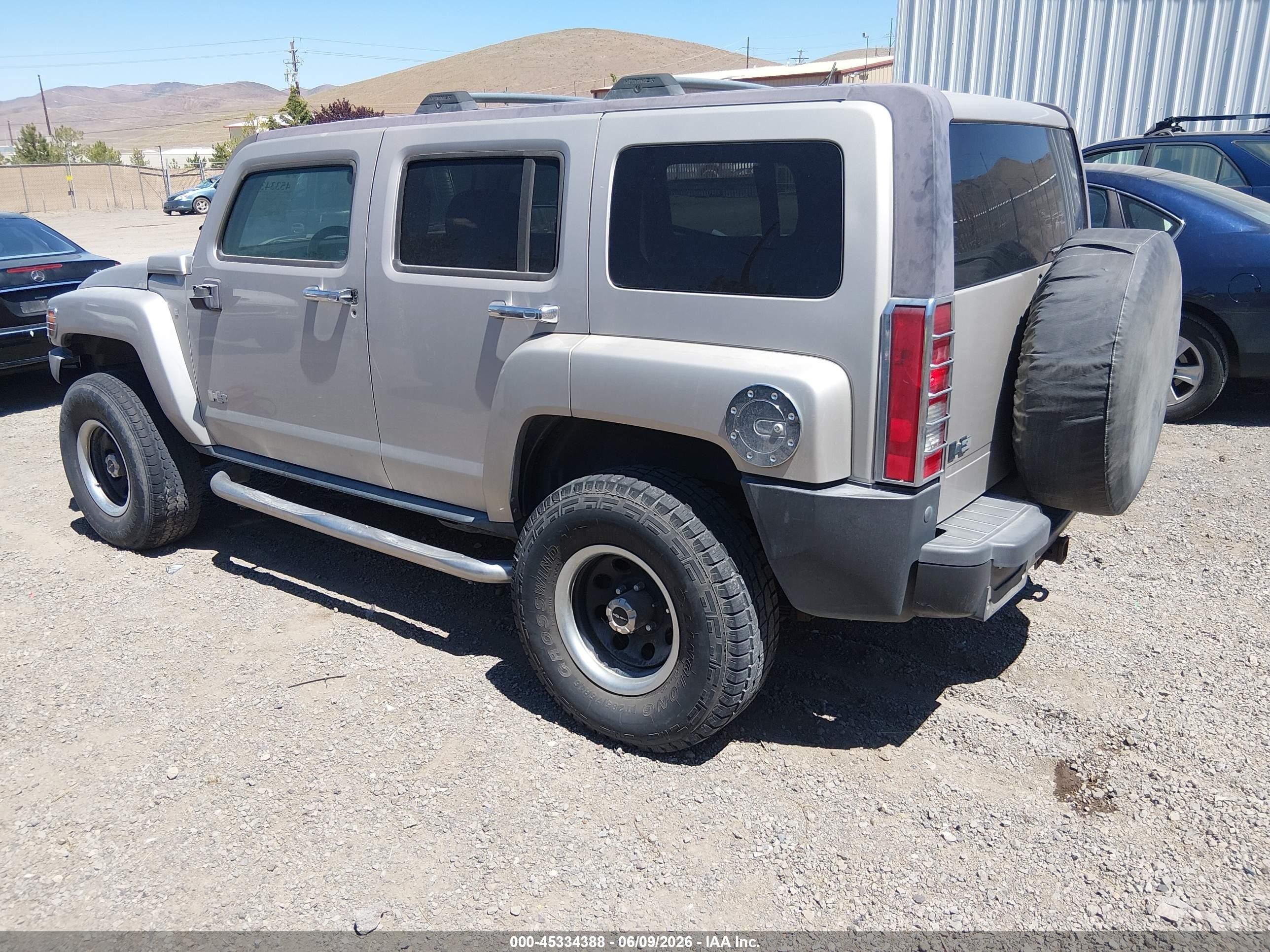 2007 Hummer H3 Suv   Silver vin: 5GTDN13E678198913