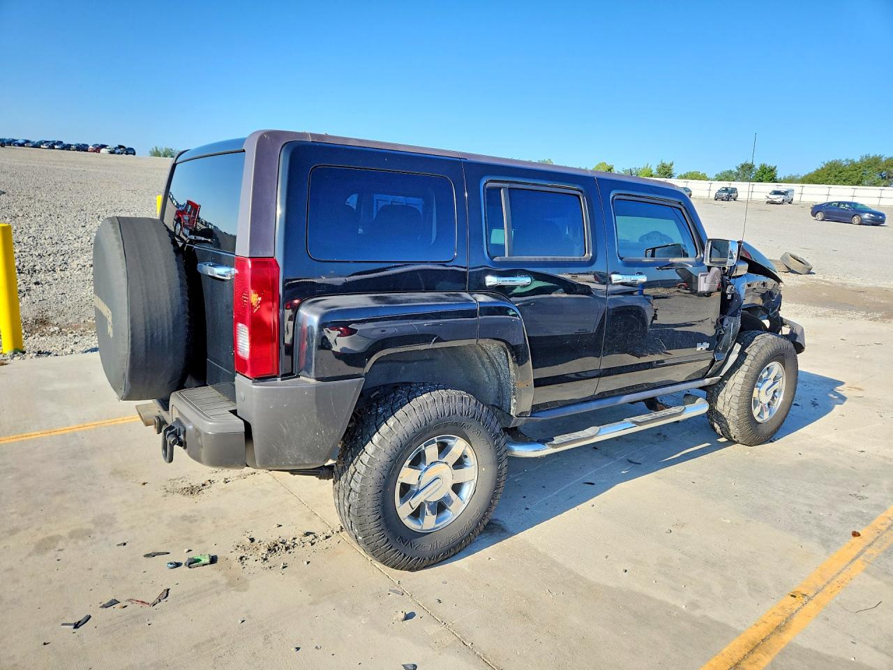 2007 Hummer H3 Black vin: 5GTDN13E678199866