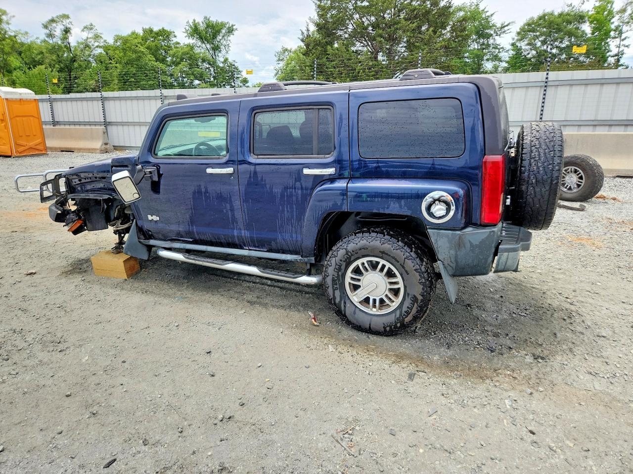 2007 Hummer H3 Blue vin: 5GTDN13E678204631