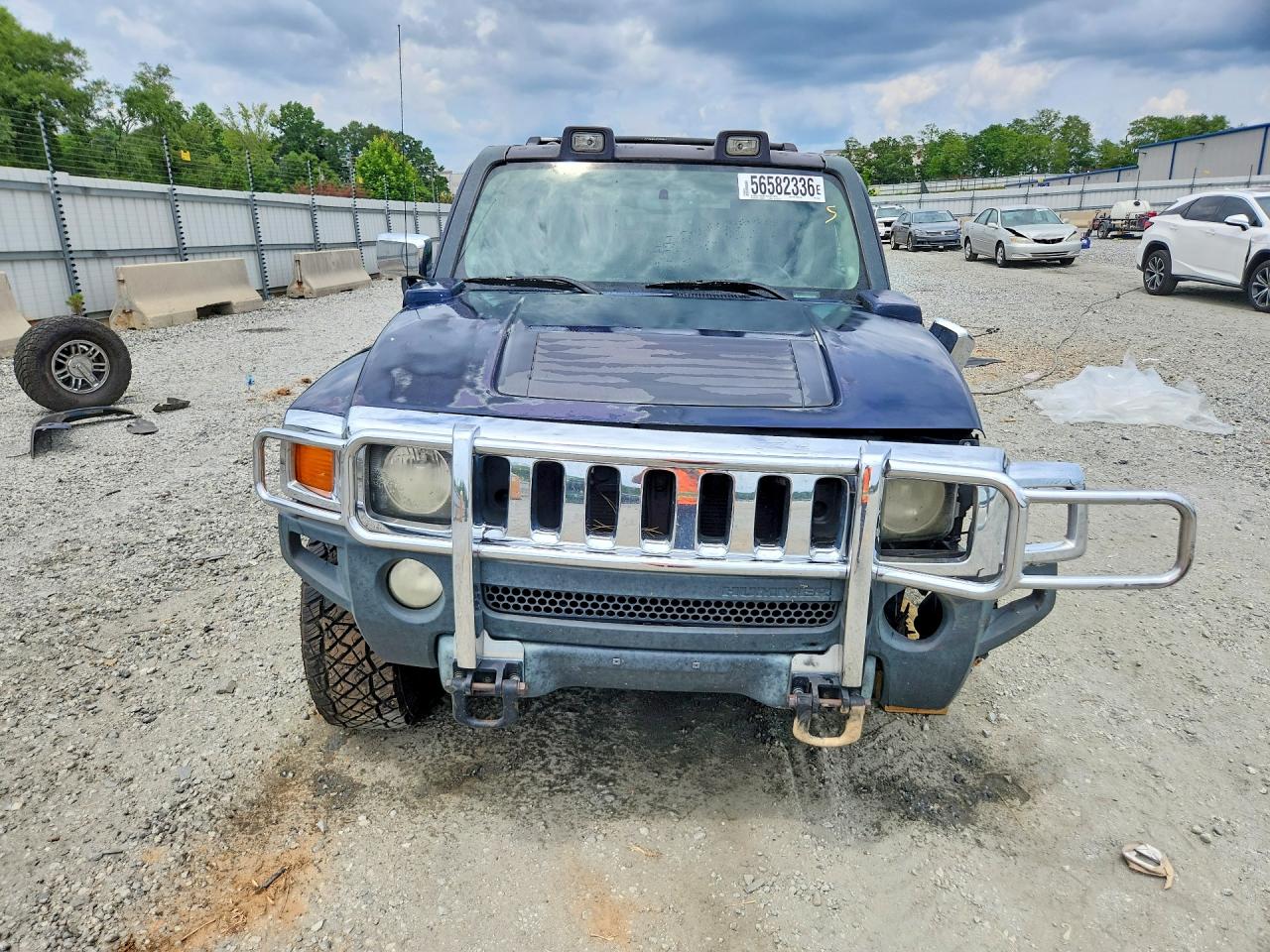 2007 Hummer H3 Blue vin: 5GTDN13E678204631