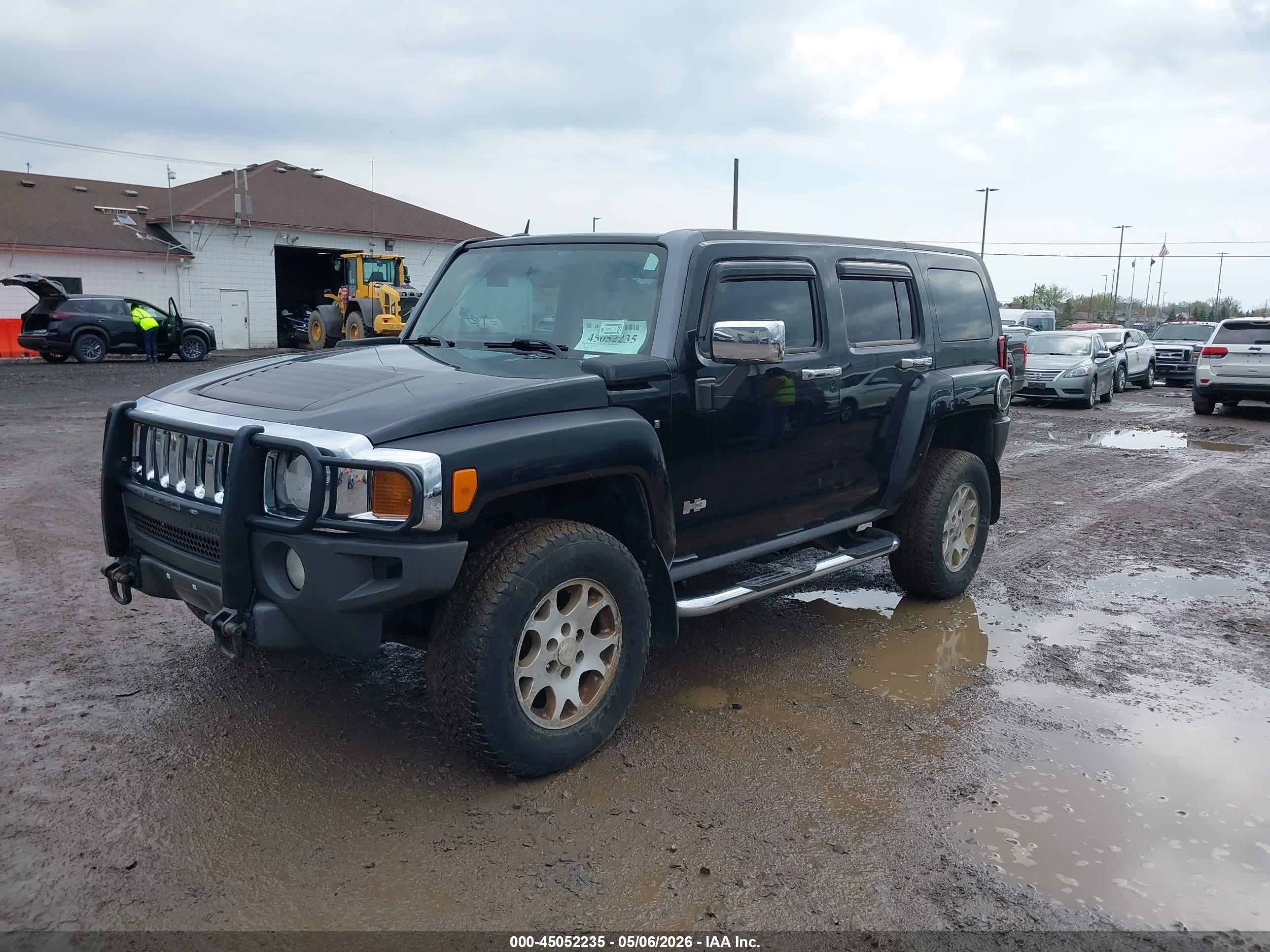 2007 Hummer H3 Suv   Черный vin: 5GTDN13E678205939