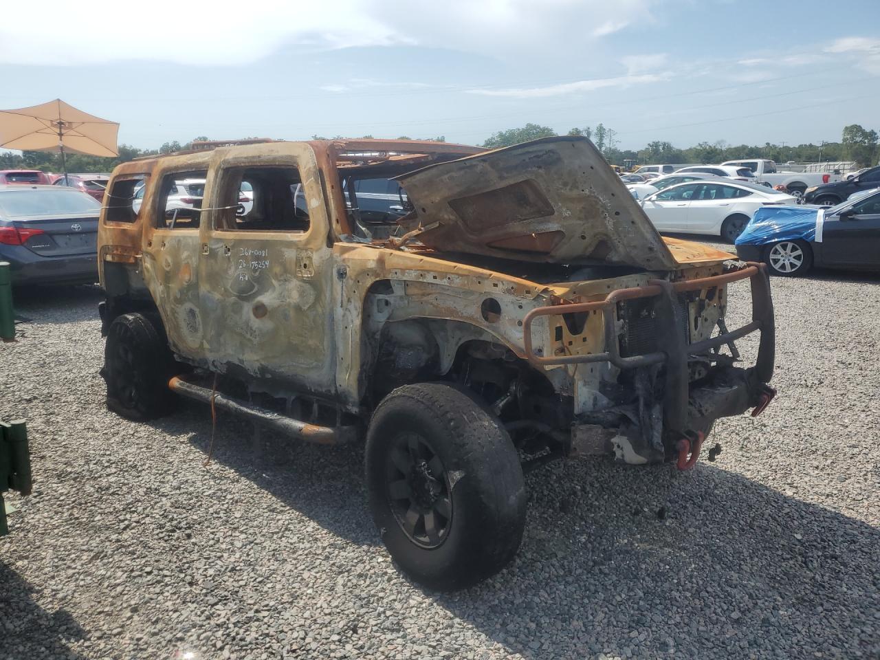 2007 Hummer H3 Burn vin: 5GTDN13E678246829
