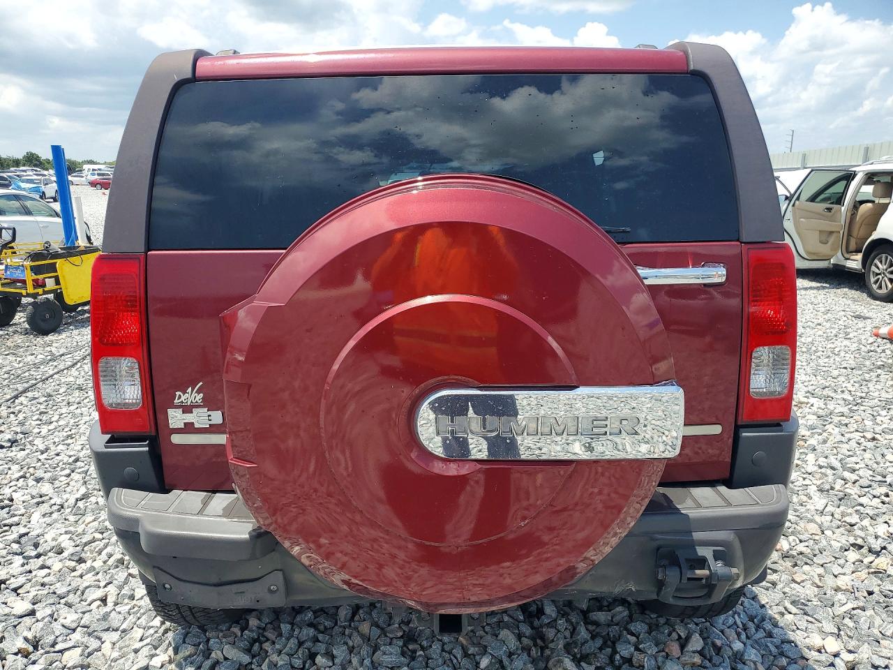 2007 Hummer H3 Burgundy vin: 5GTDN13E778134962