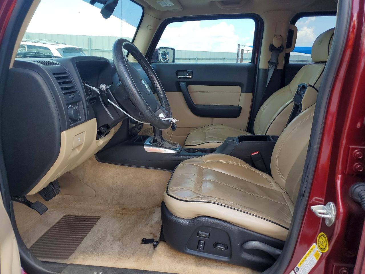 2007 Hummer H3 Burgundy vin: 5GTDN13E778134962