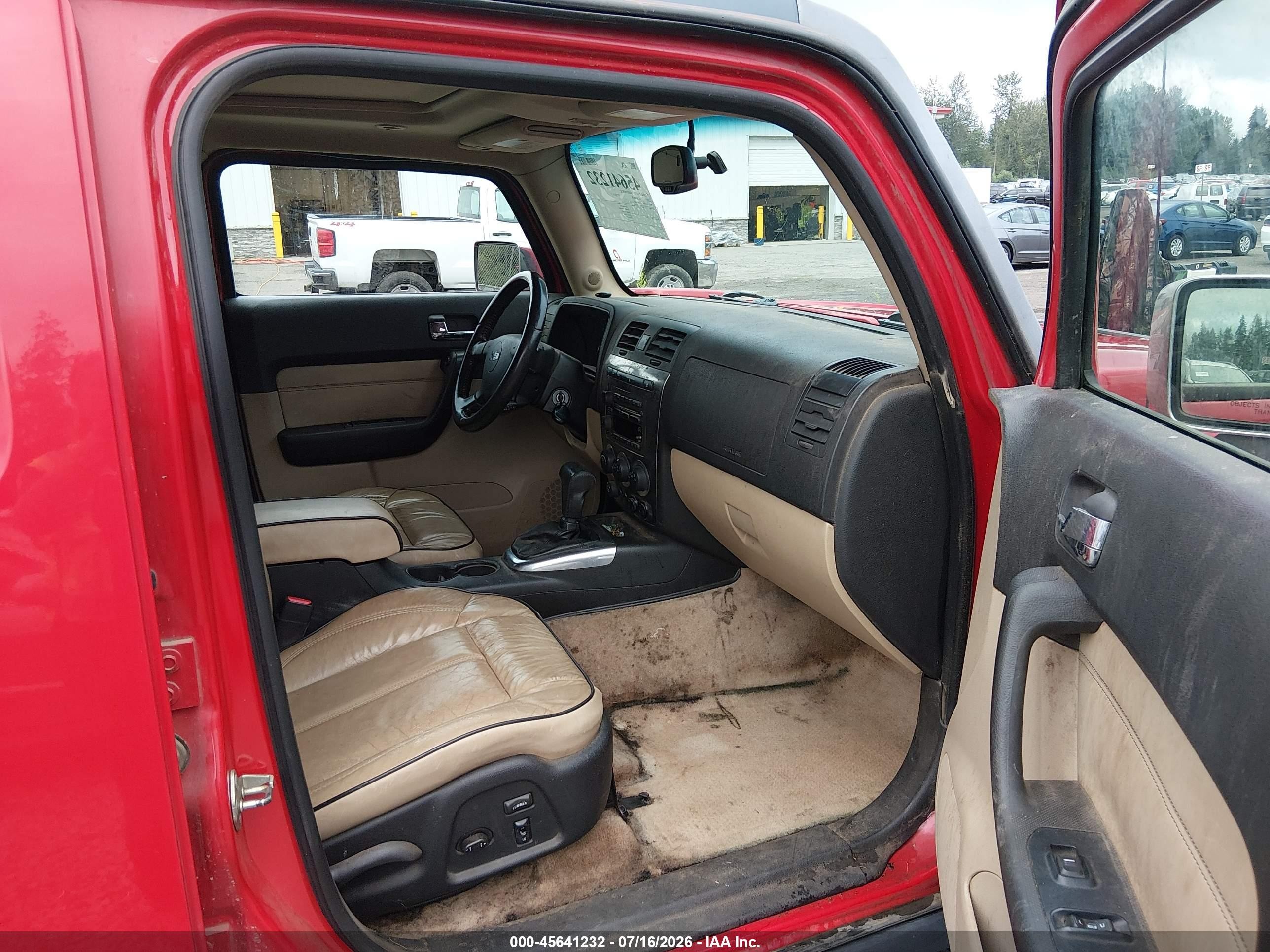 2007 Hummer H3 Suv   Red vin: 5GTDN13E778175902