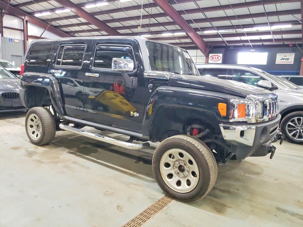 2007 Hummer H3 Black vin: 5GTDN13E778224872
