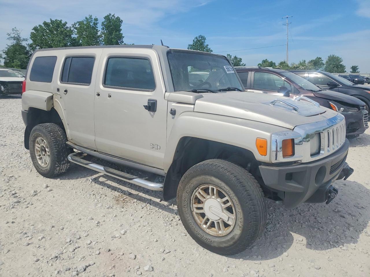 2007 Hummer H3 Gray vin: 5GTDN13E778234768