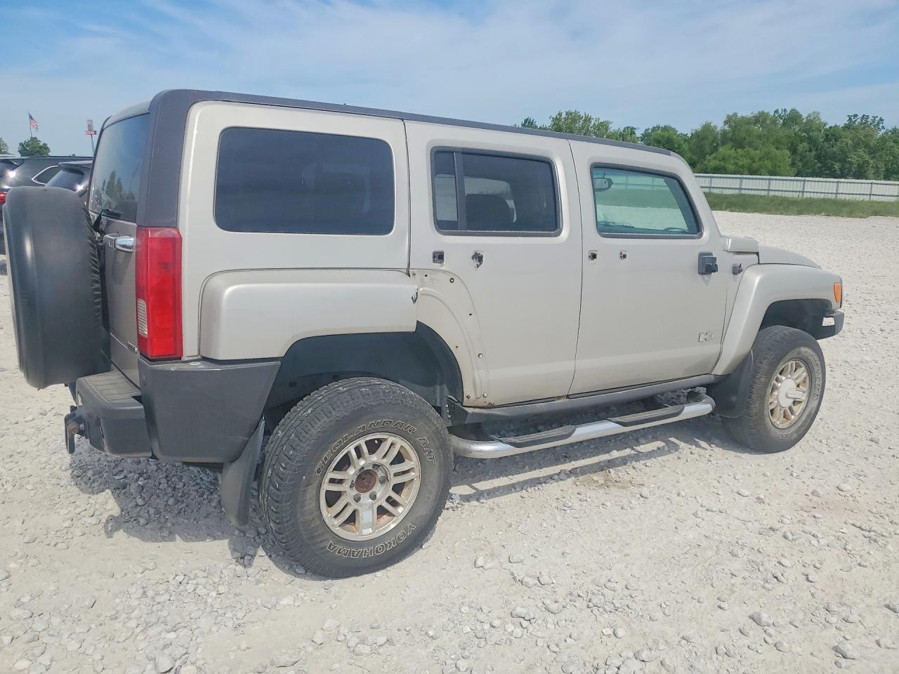 2007 Hummer H3 Gray vin: 5GTDN13E778234768