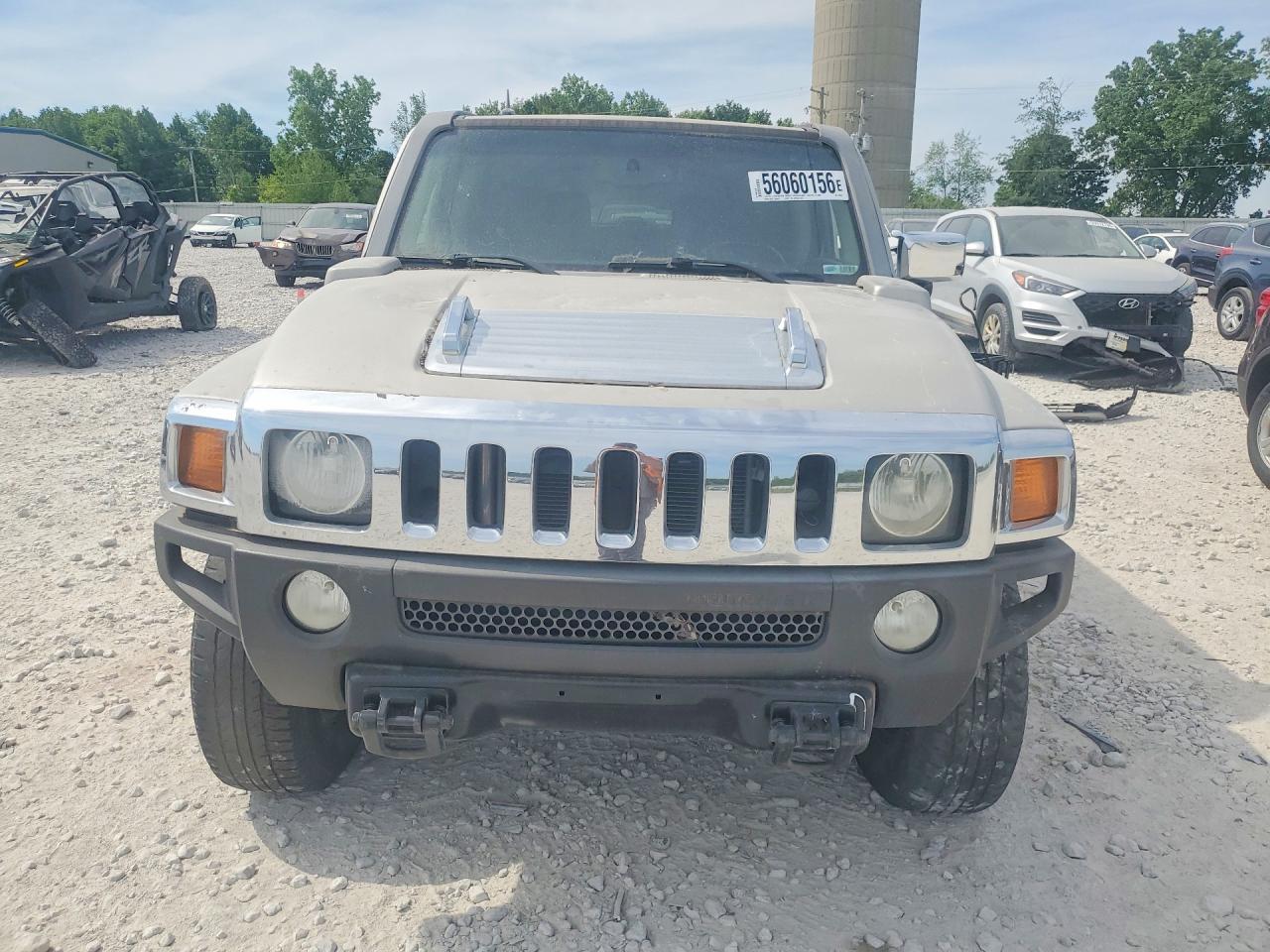 2007 Hummer H3 Gray vin: 5GTDN13E778234768