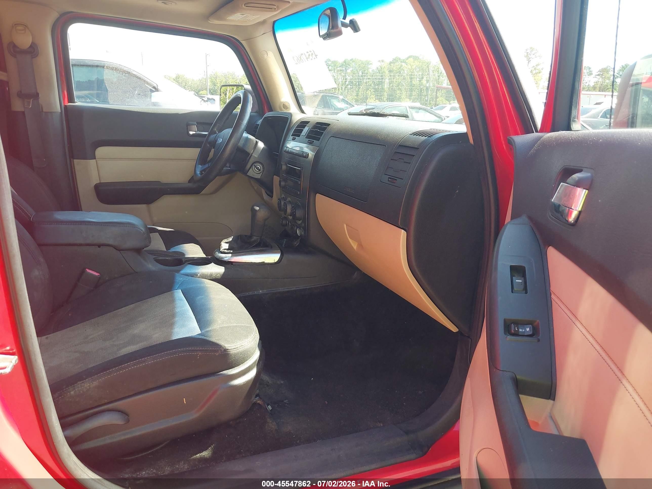 2007 Hummer H3 Suv   Red vin: 5GTDN13E778241980