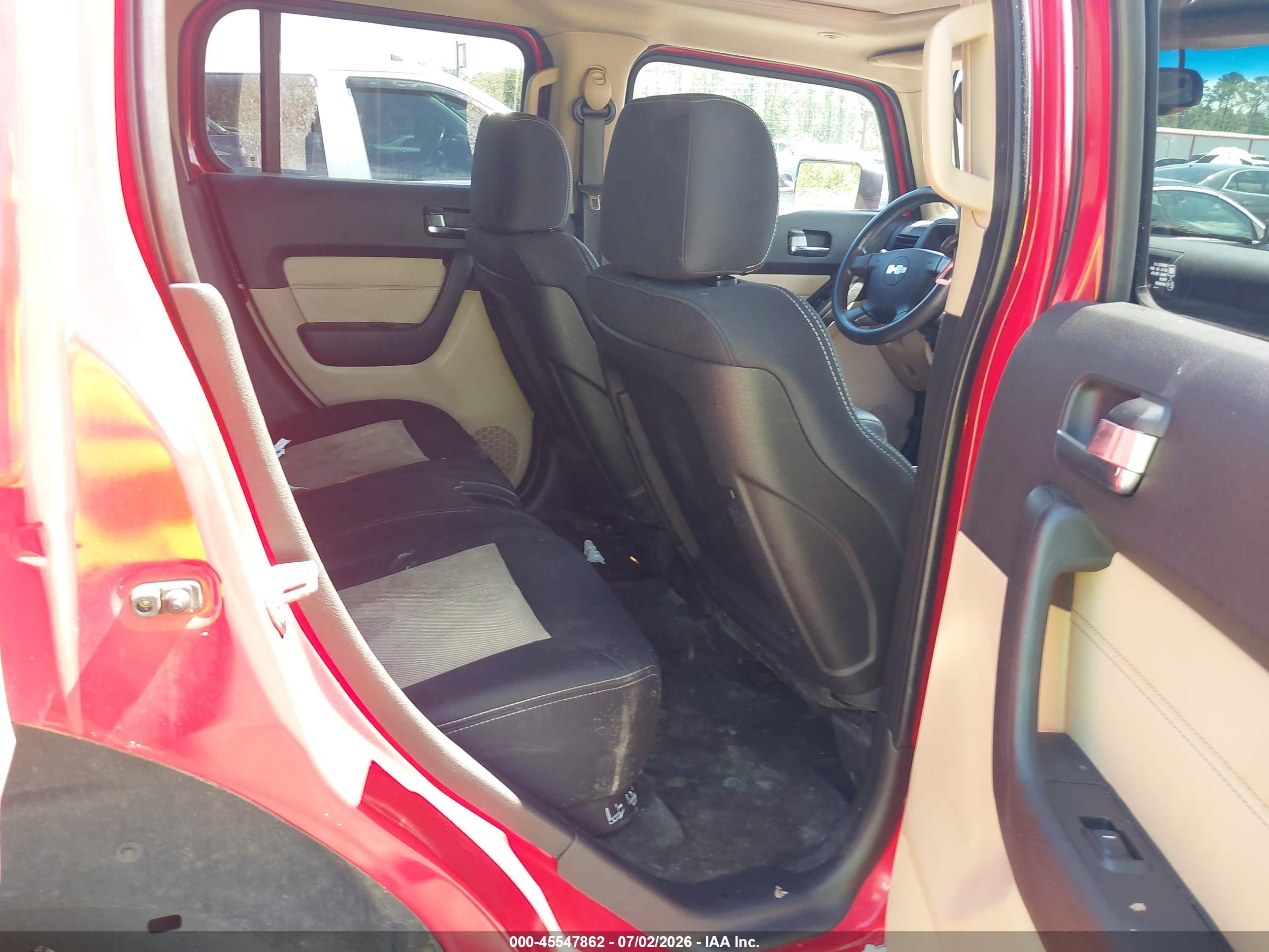 2007 Hummer H3 Suv   Red vin: 5GTDN13E778241980