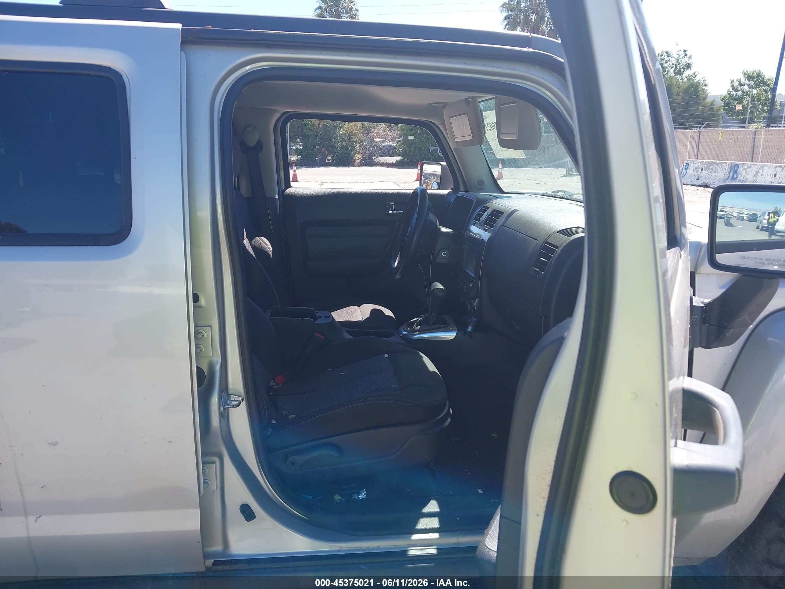 2007 Hummer H3 Suv   Gray vin: 5GTDN13E878105681