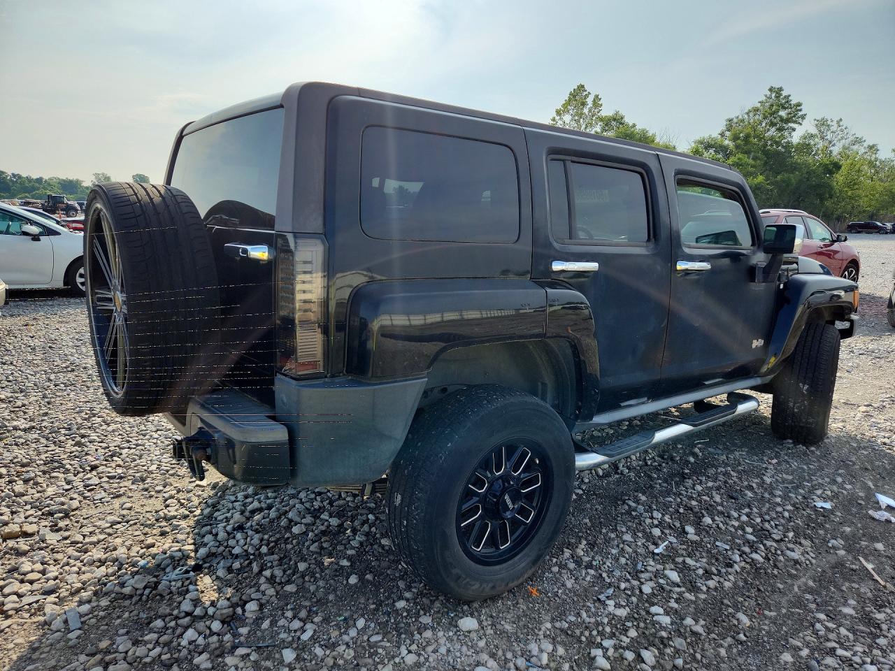 2007 Hummer H3 Black vin: 5GTDN13E878148692