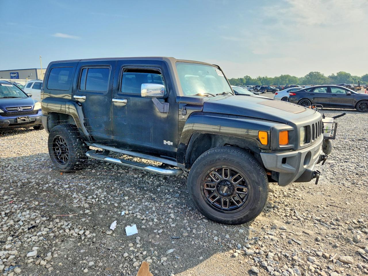 2007 Hummer H3 Black vin: 5GTDN13E878148692