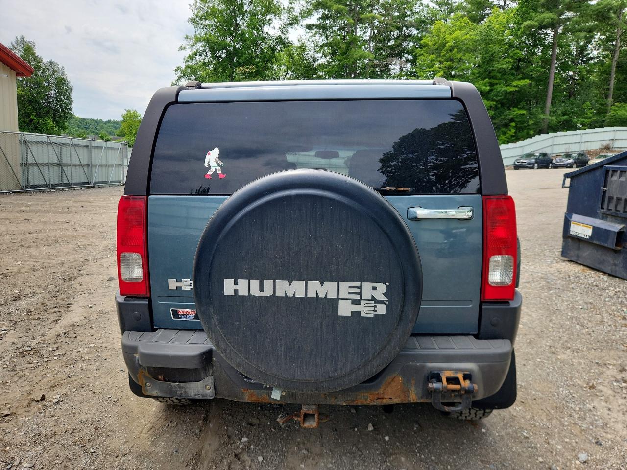 2007 Hummer H3 Blue vin: 5GTDN13E878177769