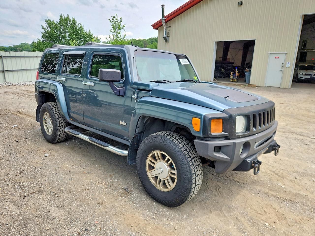 2007 Hummer H3 Blue vin: 5GTDN13E878177769