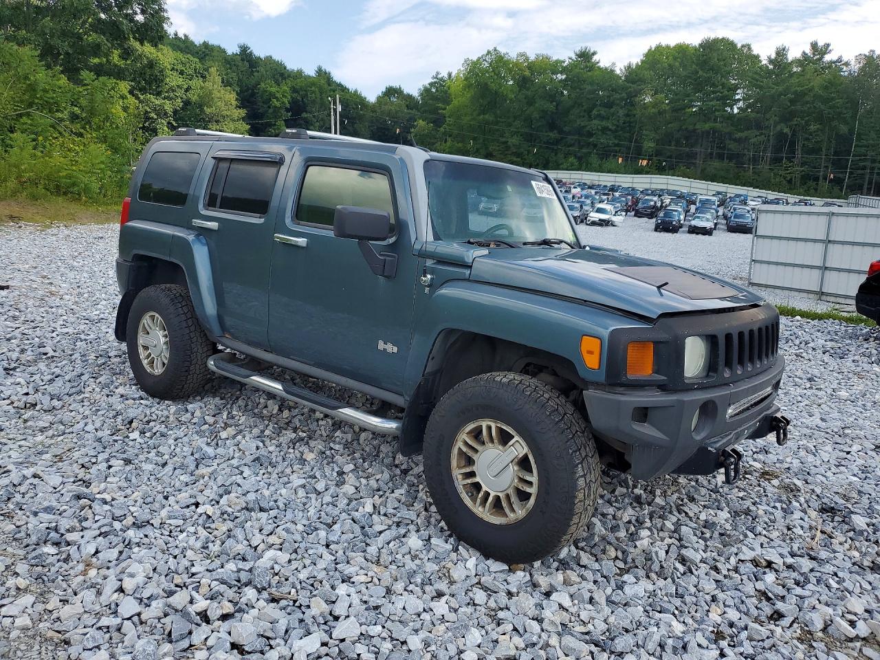 2007 Hummer H3 Blue vin: 5GTDN13E878177769
