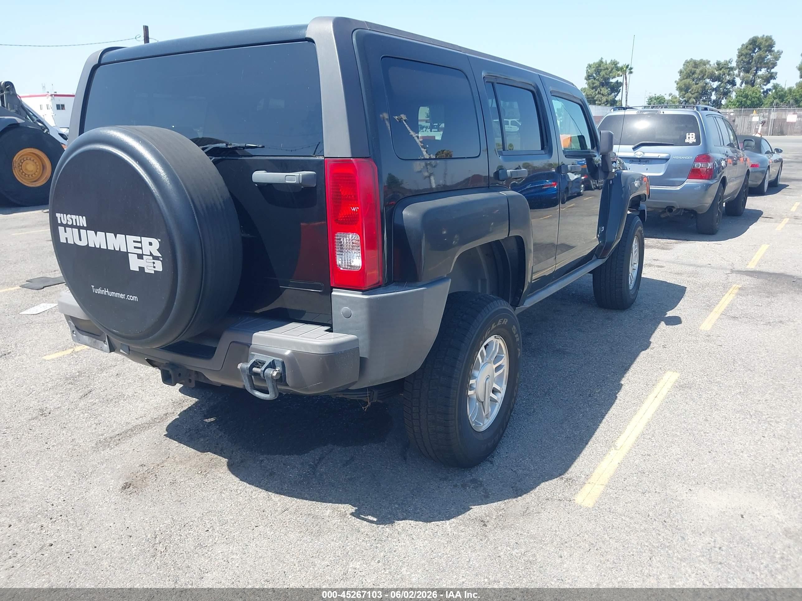 2007 Hummer H3 Suv   Black vin: 5GTDN13E878236223
