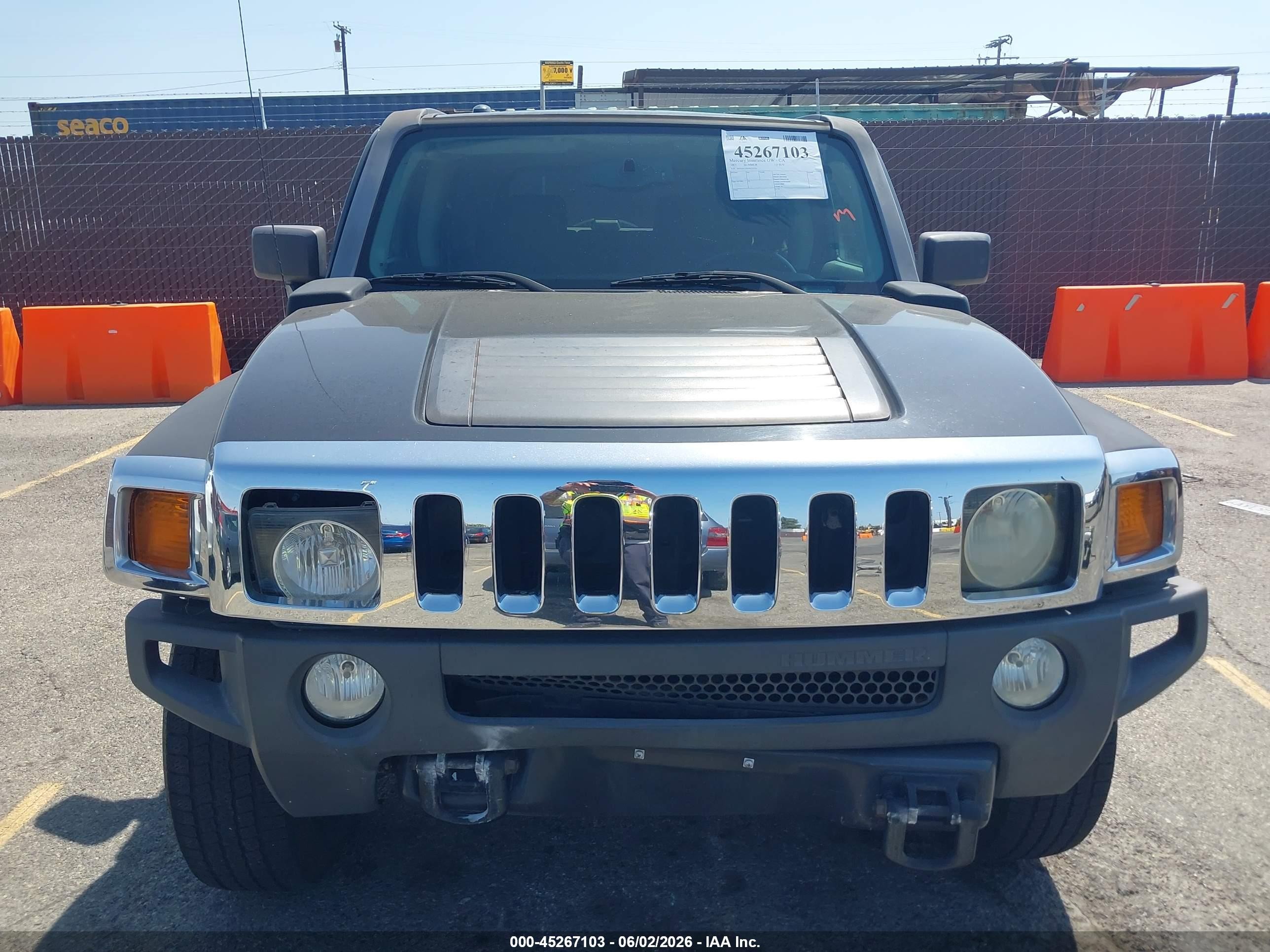 2007 Hummer H3 Suv   Black vin: 5GTDN13E878236223