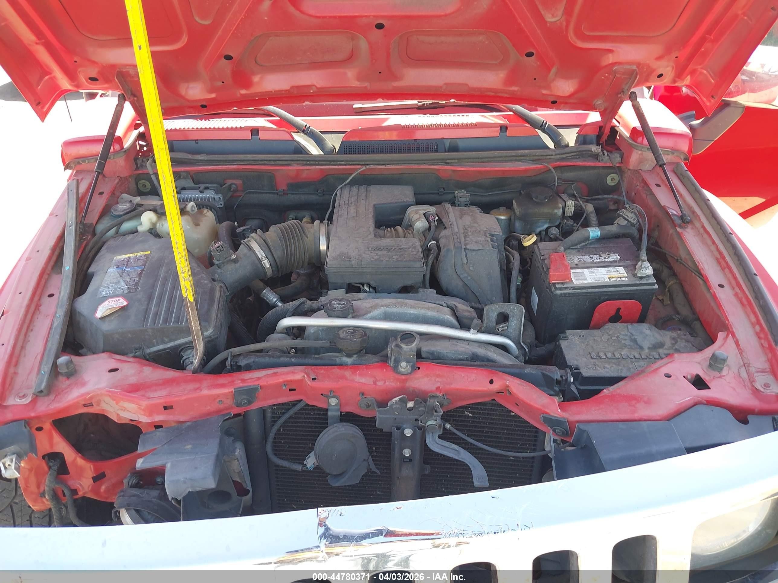 2007 Hummer H3 Suv   Red vin: 5GTDN13E978114261