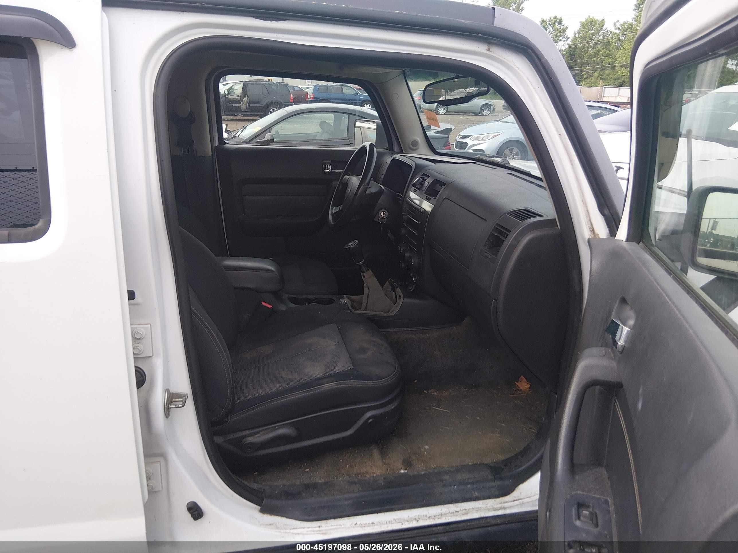 2007 Hummer H3 Suv   White vin: 5GTDN13E978153397